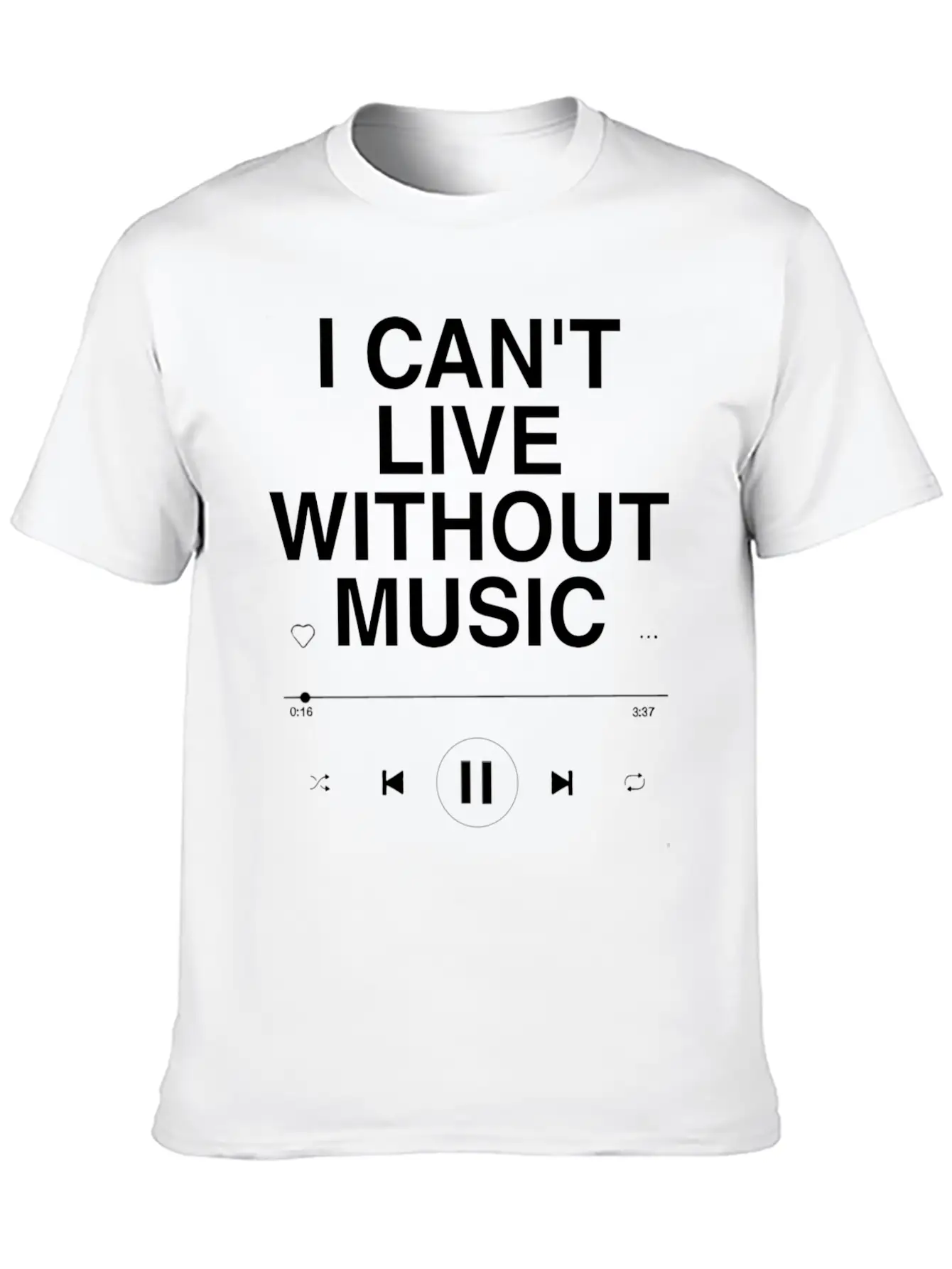 MUSIC IS EVERYTHING Unisex Casual T-Shirt – Clean Design For Daily Comfort