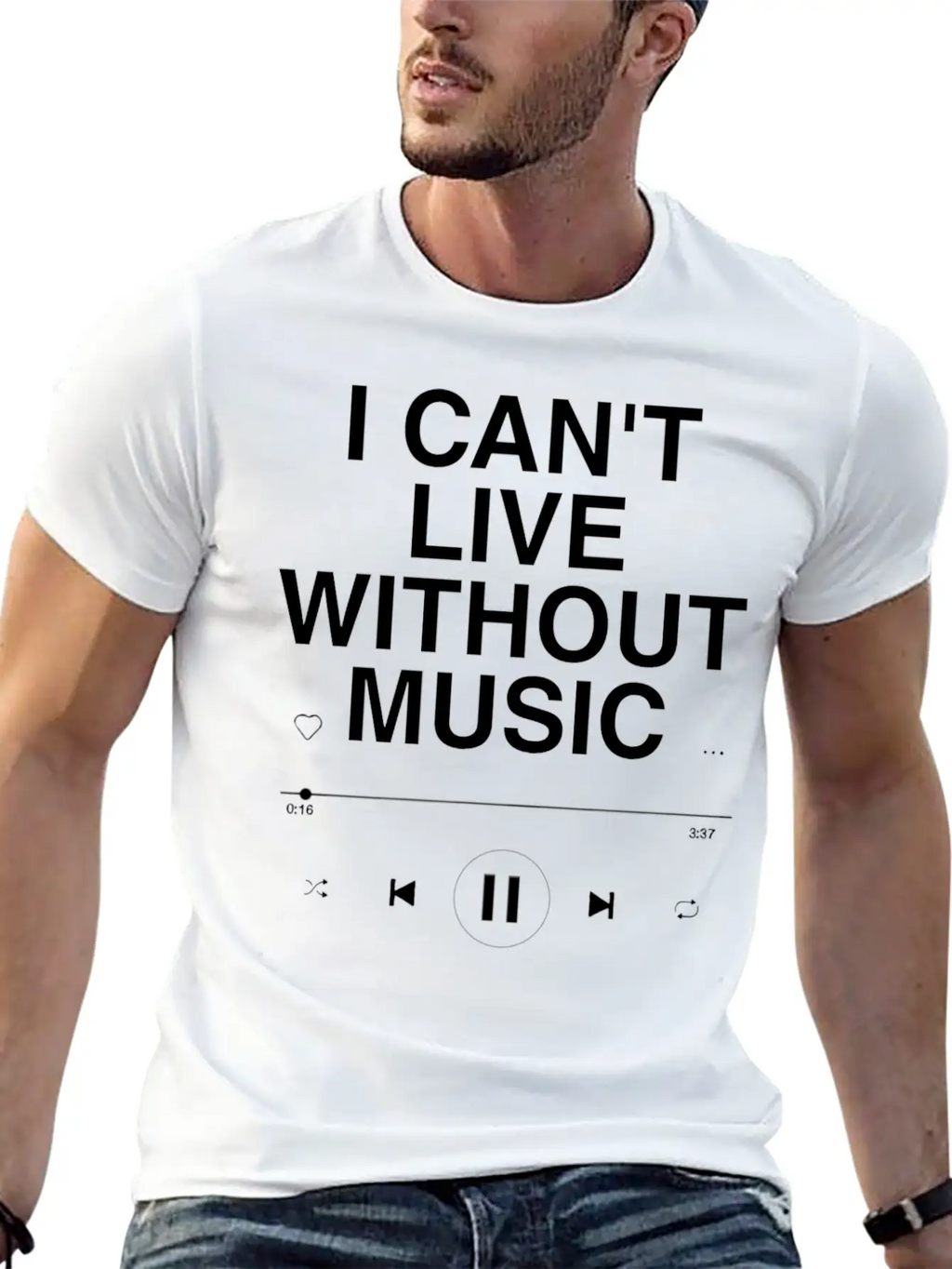 MUSIC IS EVERYTHING Unisex Casual T-Shirt – Clean Design For Daily Comfort