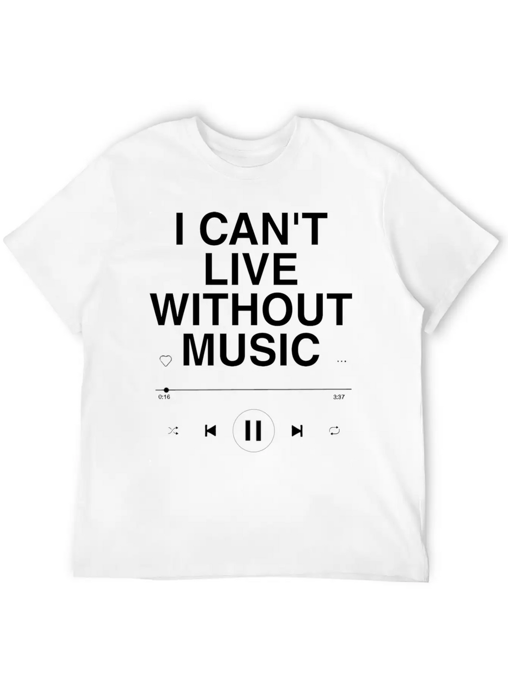 MUSIC IS EVERYTHING Unisex Casual T-Shirt – Clean Design For Daily Comfort
