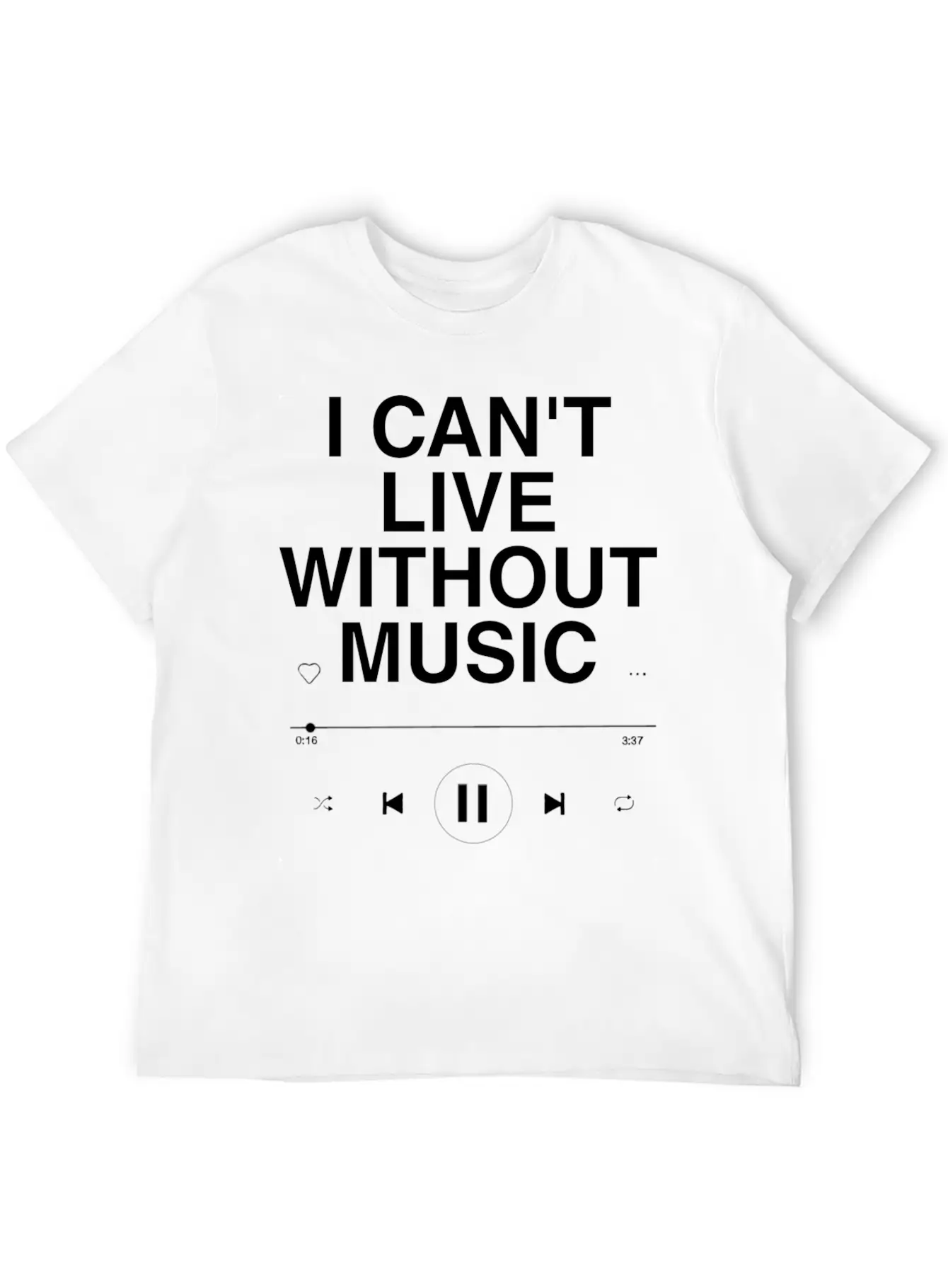 MUSIC IS EVERYTHING Unisex Casual T-Shirt – Clean Design For Daily Comfort