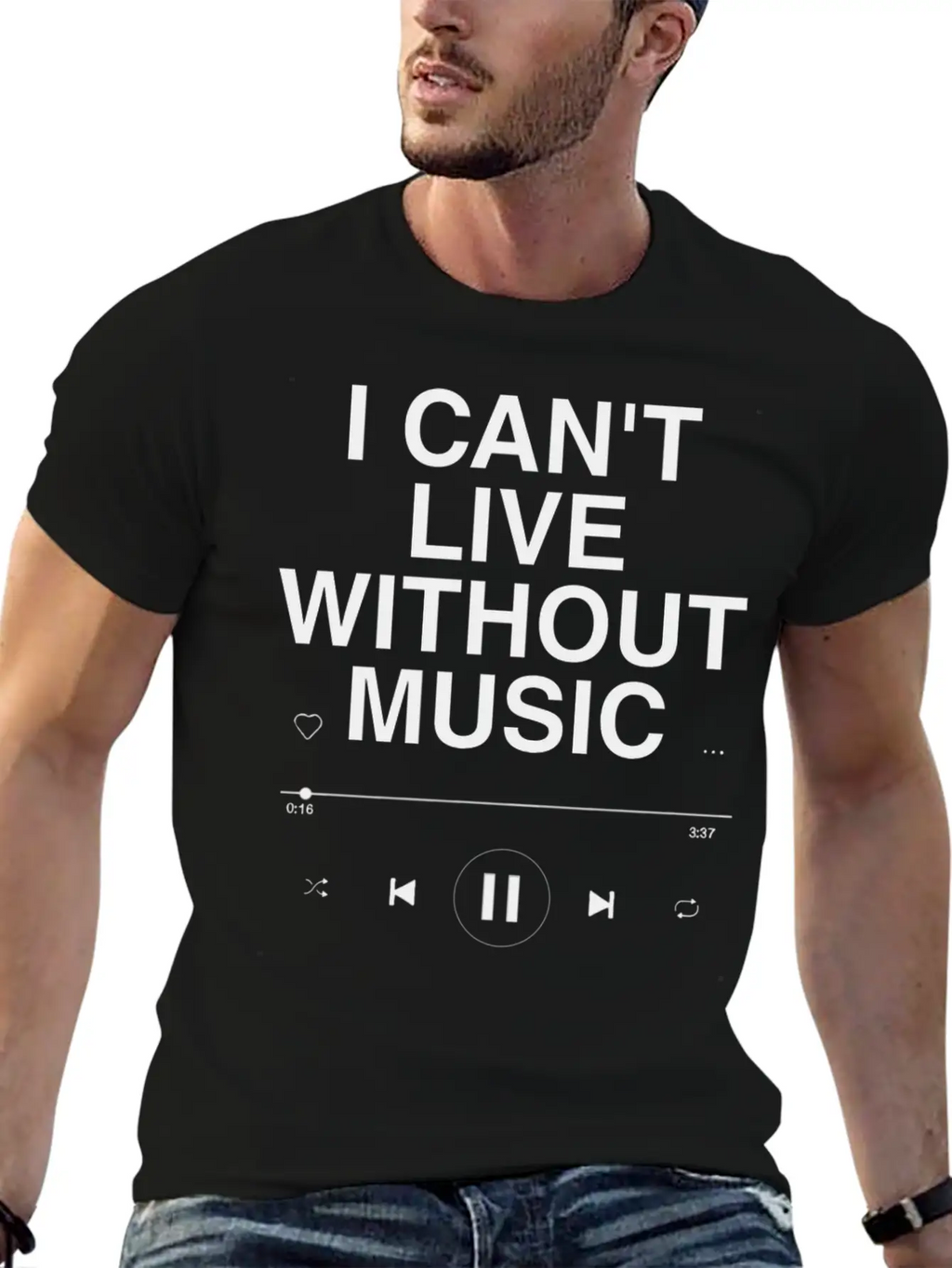 MUSIC IS EVERYTHING Unisex Casual T-Shirt – Clean Design For Daily Comfort