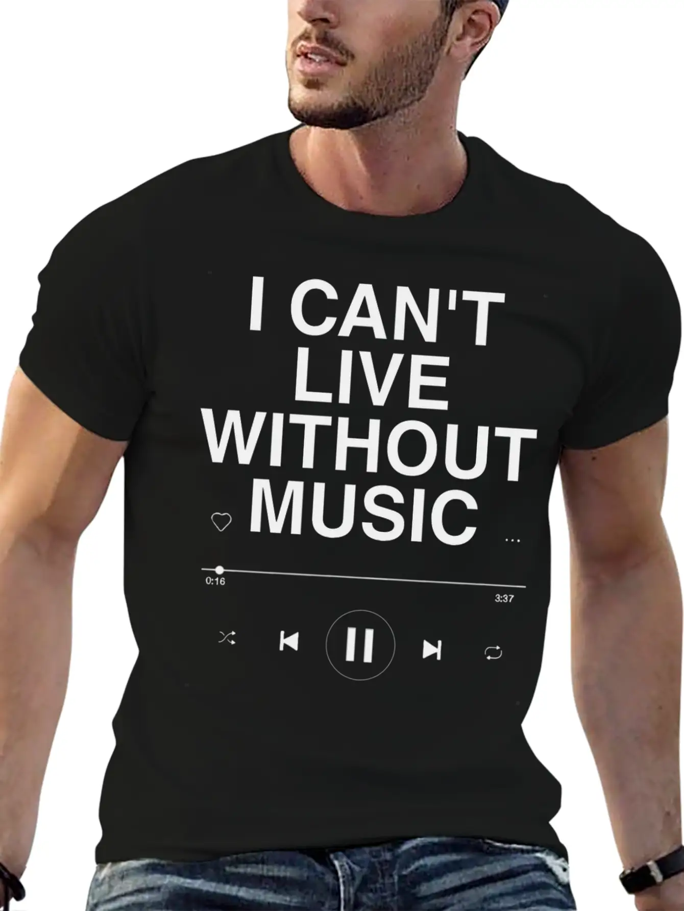 MUSIC IS EVERYTHING Unisex Casual T-Shirt – Clean Design For Daily Comfort