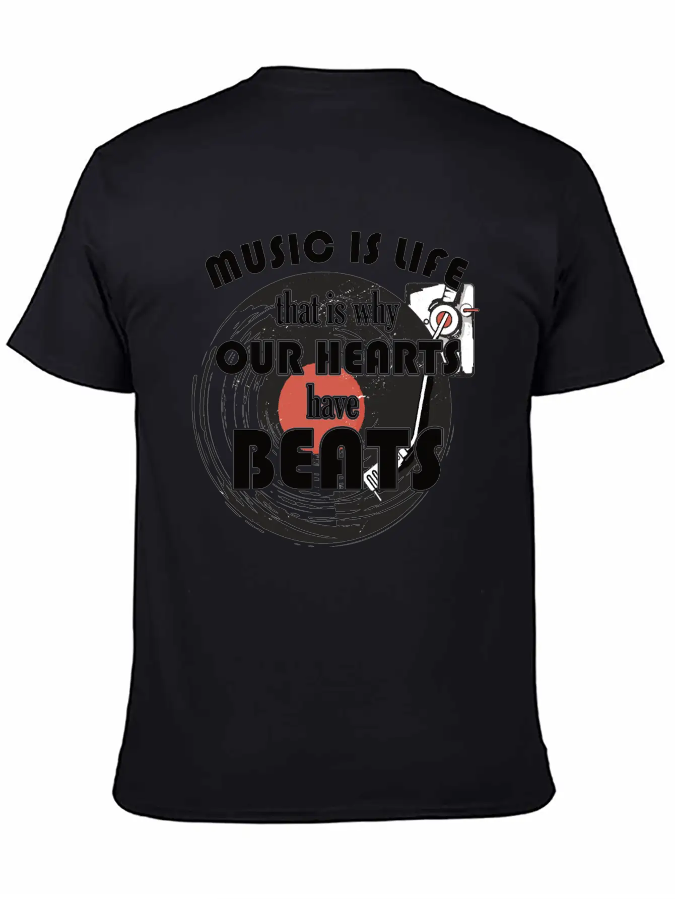 Music Is Life For Composers Unisex Short Sleeve Soft Cotton T-Shirt – Casual Everyday Wear