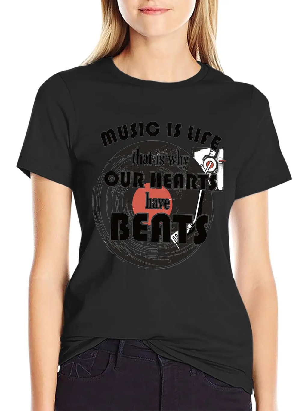 Music Is Life For Composers Unisex Short Sleeve Soft Cotton T-Shirt – Casual Everyday Wear