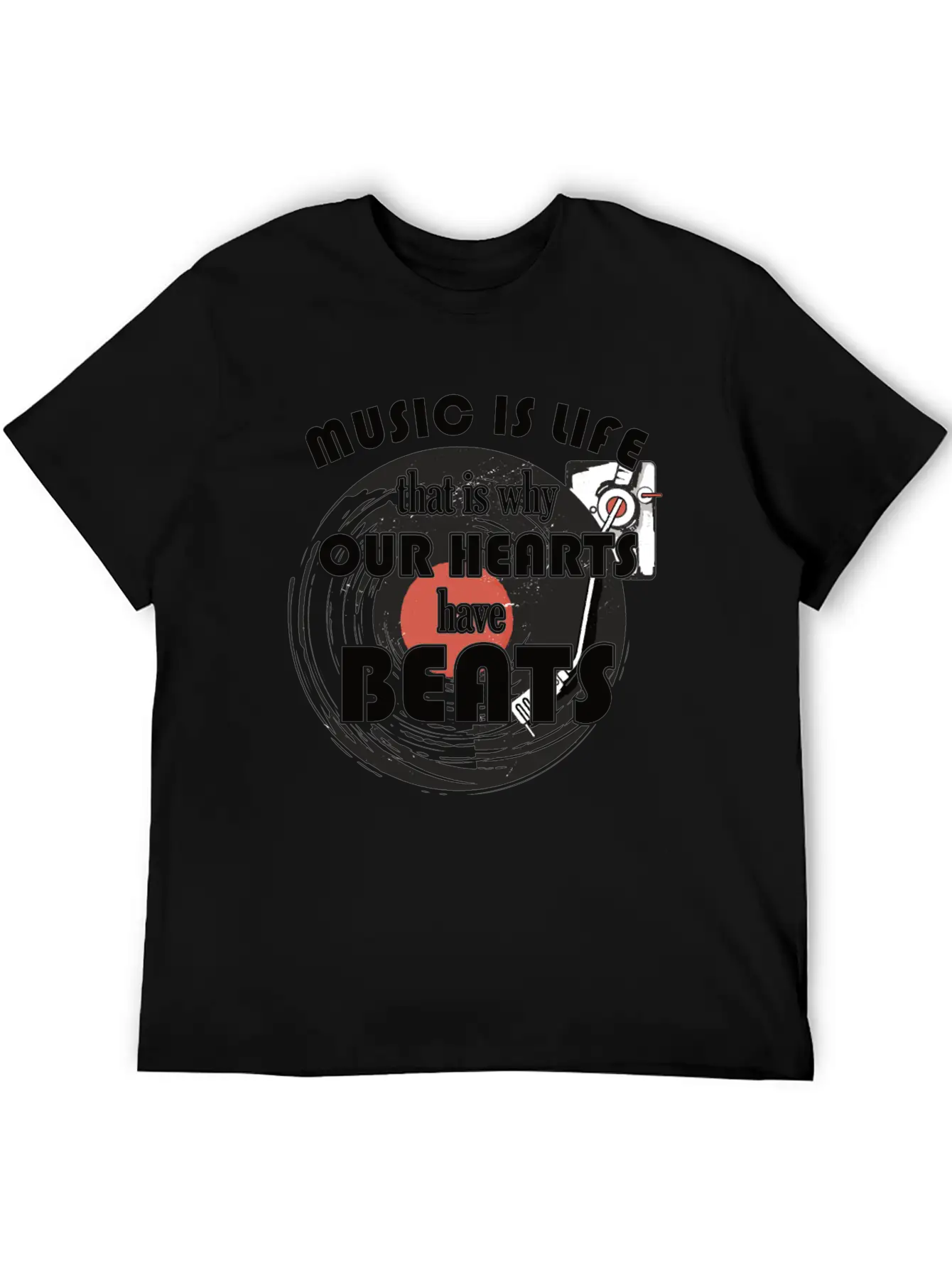 Music Is Life For Composers Unisex Short Sleeve Soft Cotton T-Shirt – Casual Everyday Wear