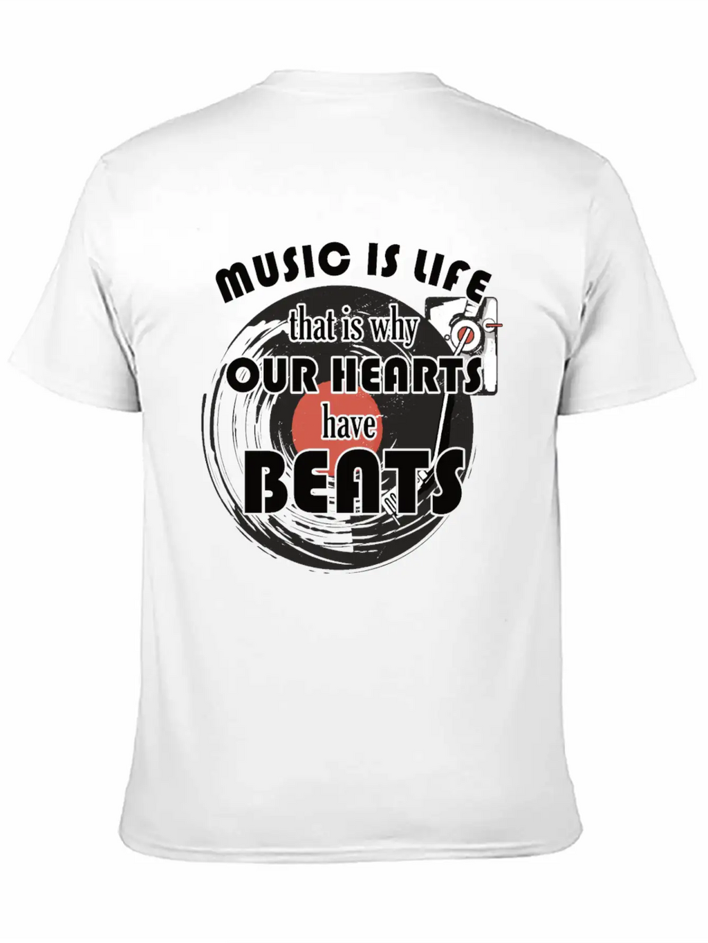 Music Is Life For Composers Unisex Short Sleeve Soft Cotton T-Shirt – Casual Everyday Wear