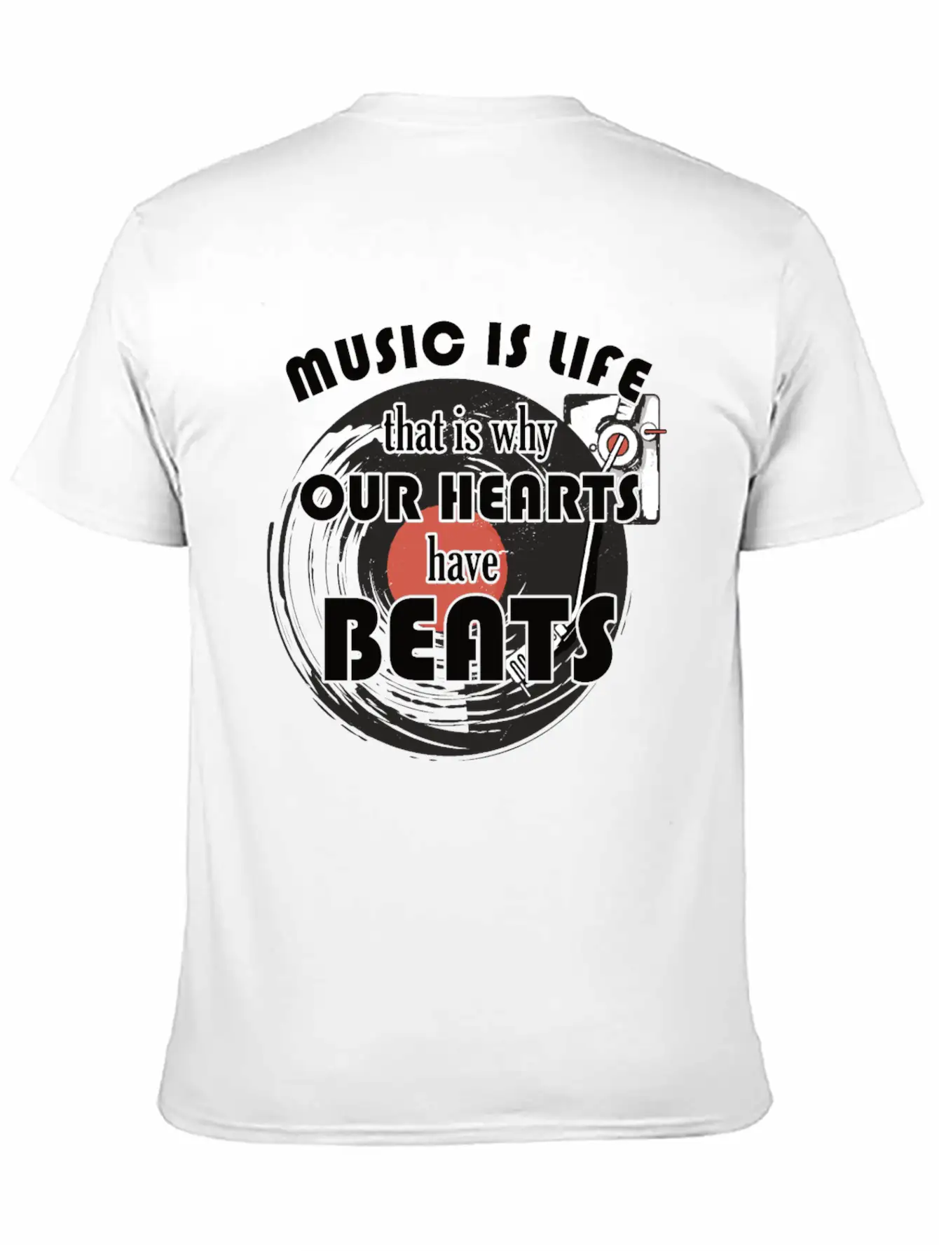 Music Is Life For Composers Unisex Short Sleeve Soft Cotton T-Shirt – Casual Everyday Wear