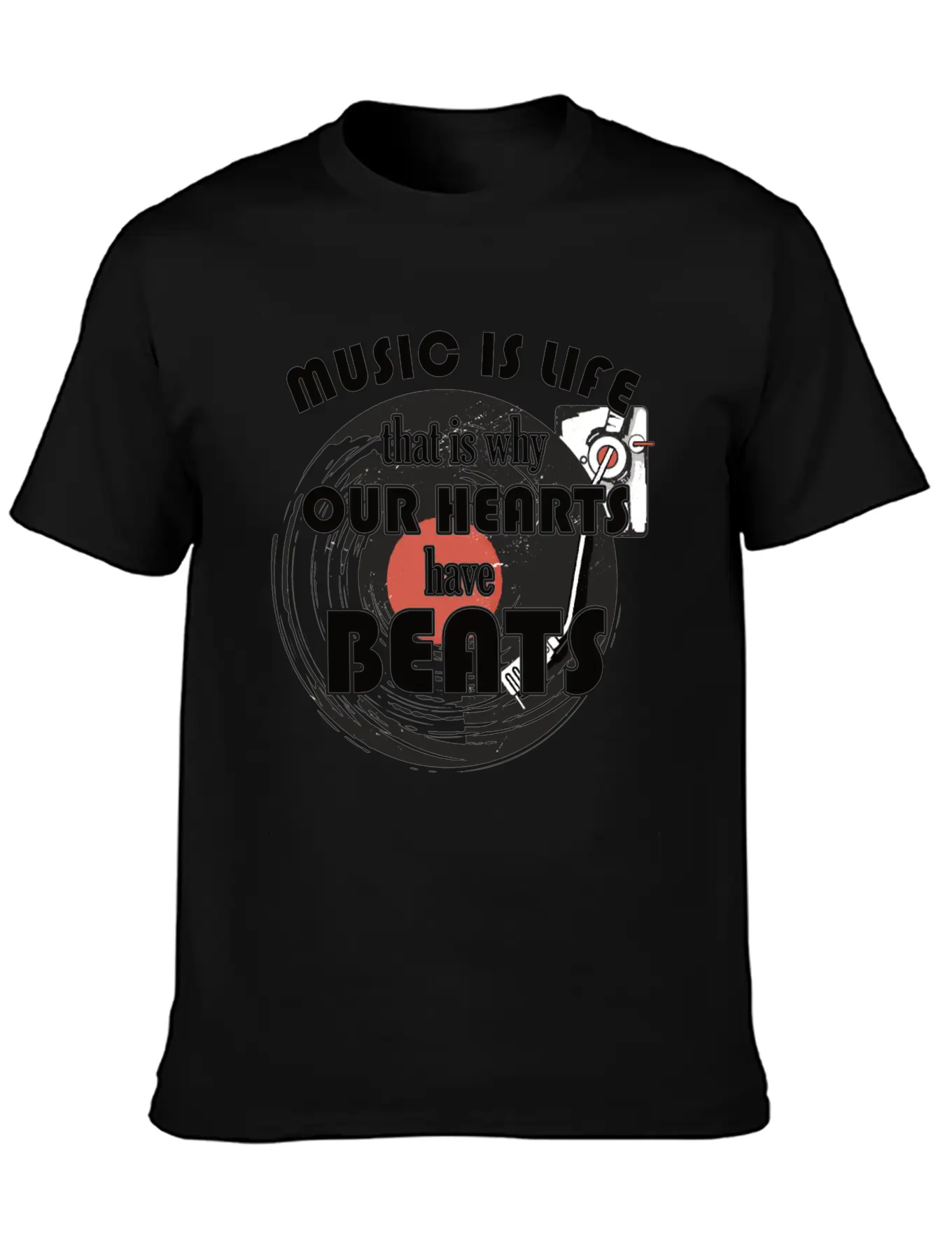 Music Is Life For Composers Unisex Short Sleeve Soft Cotton T-Shirt – Casual Everyday Wear