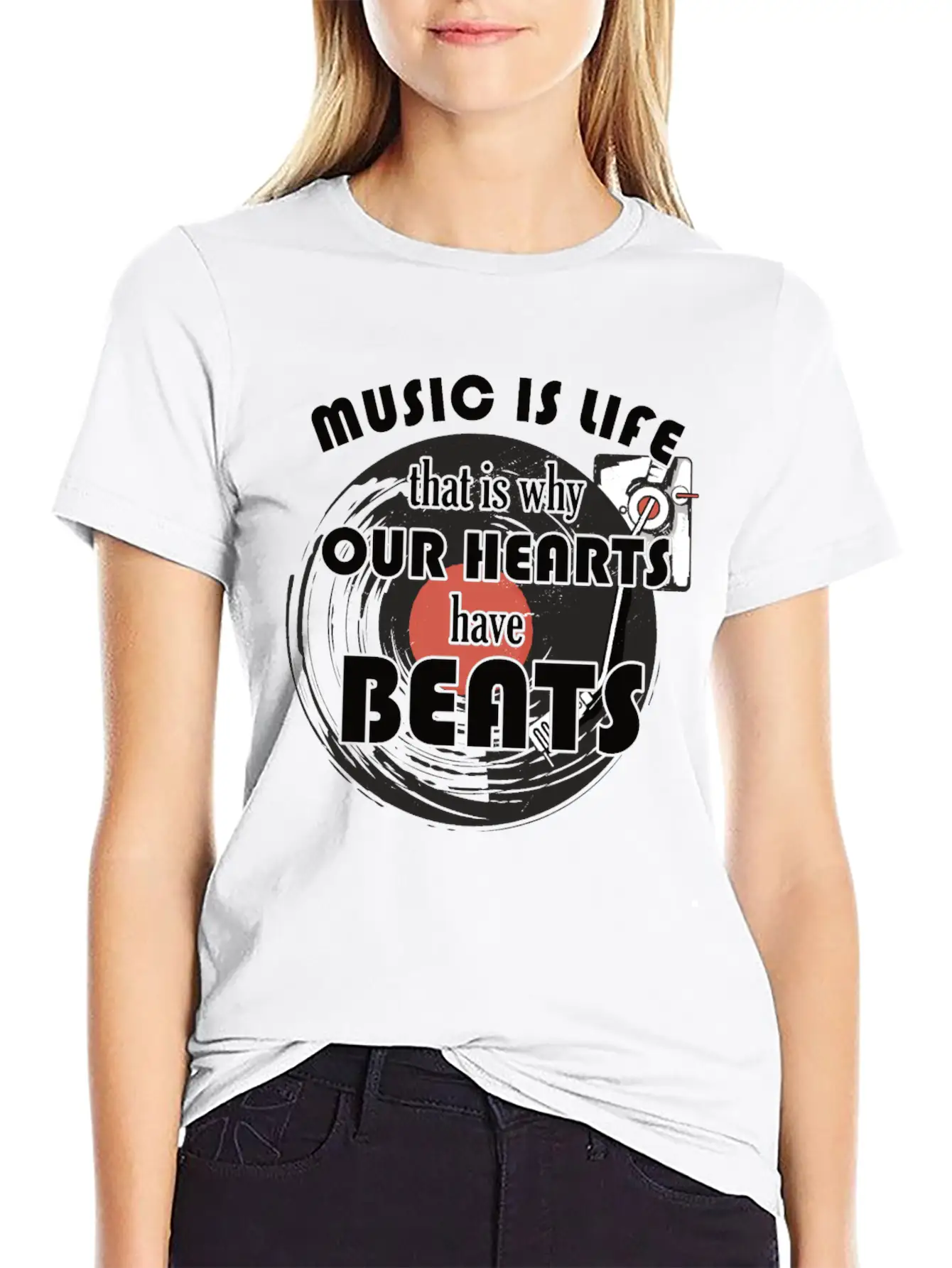 Music Is Life For Composers Unisex Short Sleeve Soft Cotton T-Shirt – Casual Everyday Wear