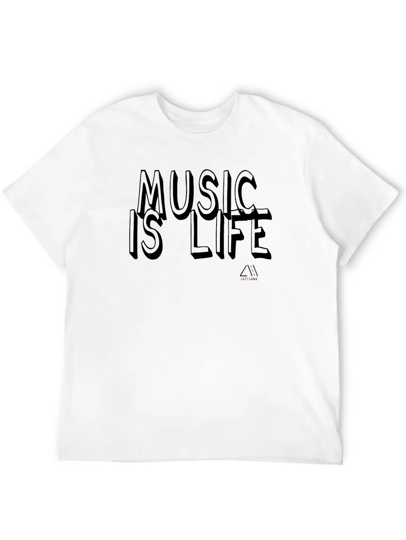 Music Is Life Unisex Short Sleeve Soft Cotton T-Shirt – Casual Everyday Wear