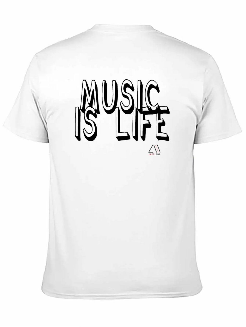 Music Is Life Unisex Short Sleeve Soft Cotton T-Shirt – Casual Everyday Wear