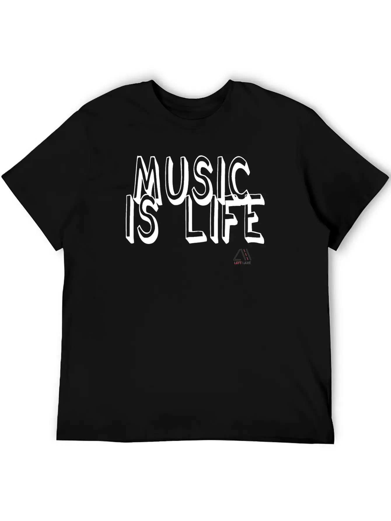 Music Is Life Unisex Short Sleeve Soft Cotton T-Shirt – Casual Everyday Wear