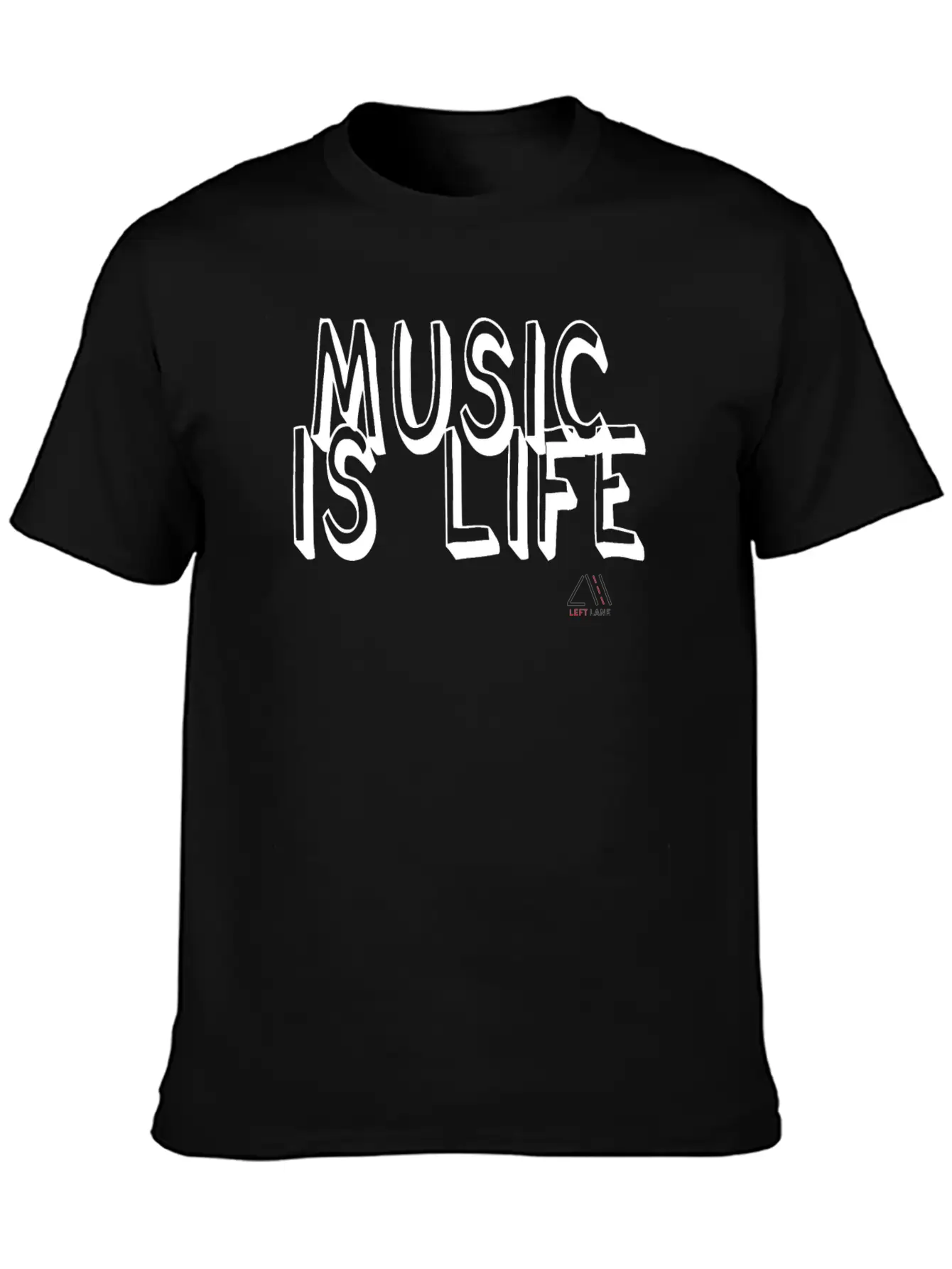 Music Is Life Unisex Short Sleeve Soft Cotton T-Shirt – Casual Everyday Wear