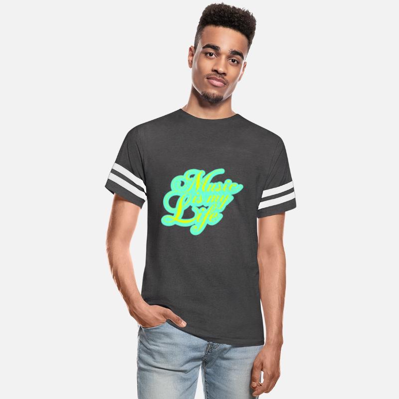 Music is my Life Love Saying Text Lettering Logo
