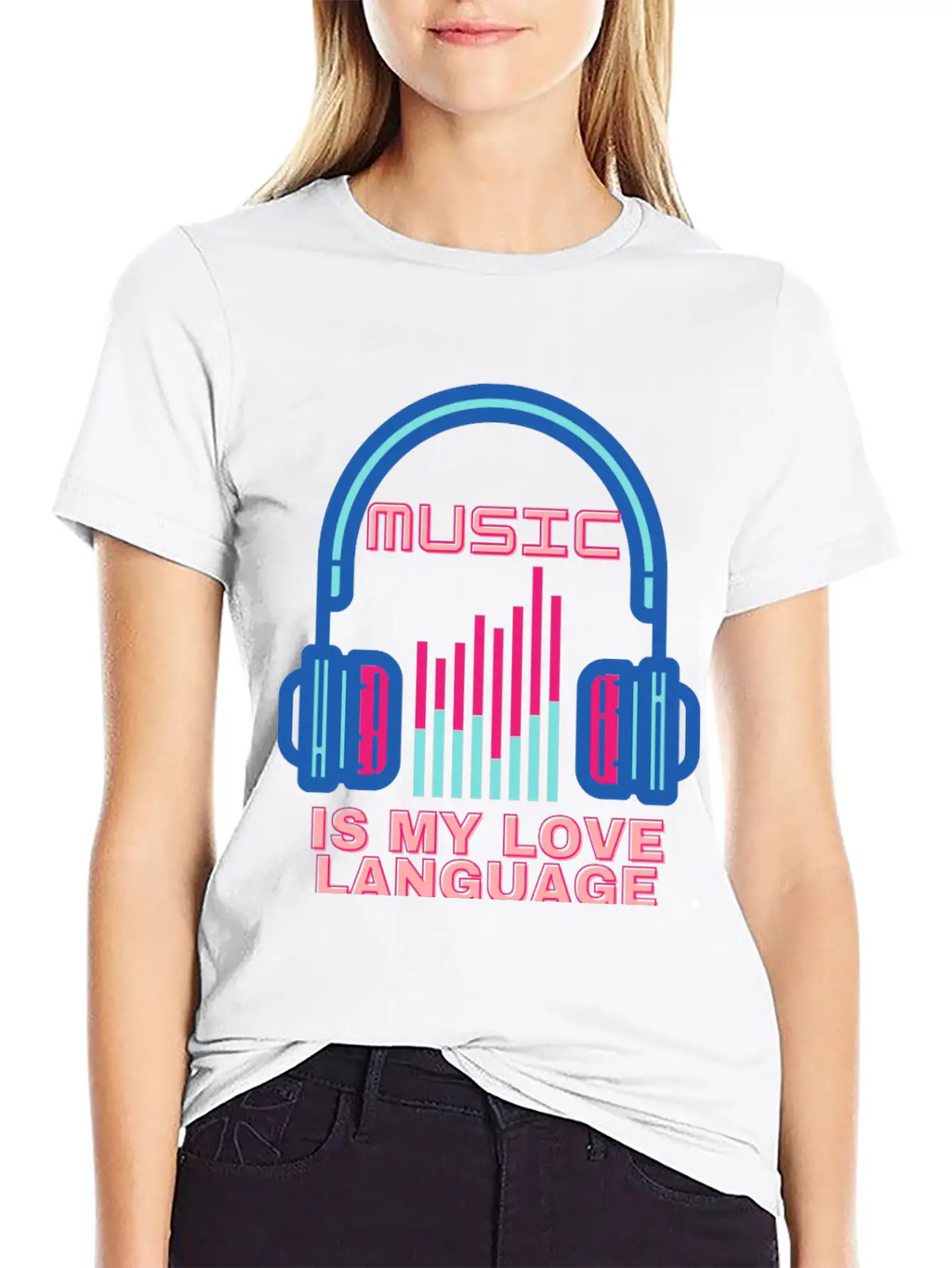 Music Is My Love Language Unisex Casual T-Shirt – Clean Design For Daily Comfort