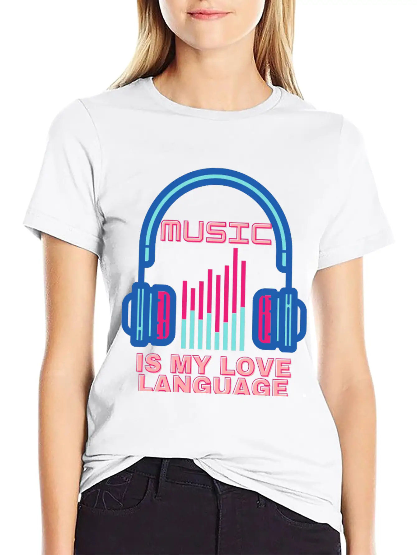 Music Is My Love Language Unisex Casual T-Shirt – Clean Design For Daily Comfort
