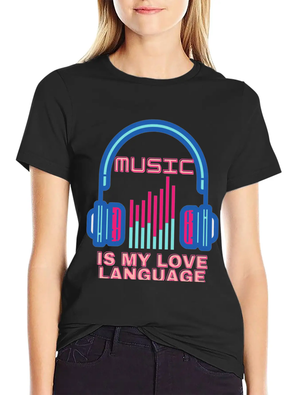 Music Is My Love Language Unisex Casual T-Shirt – Clean Design For Daily Comfort