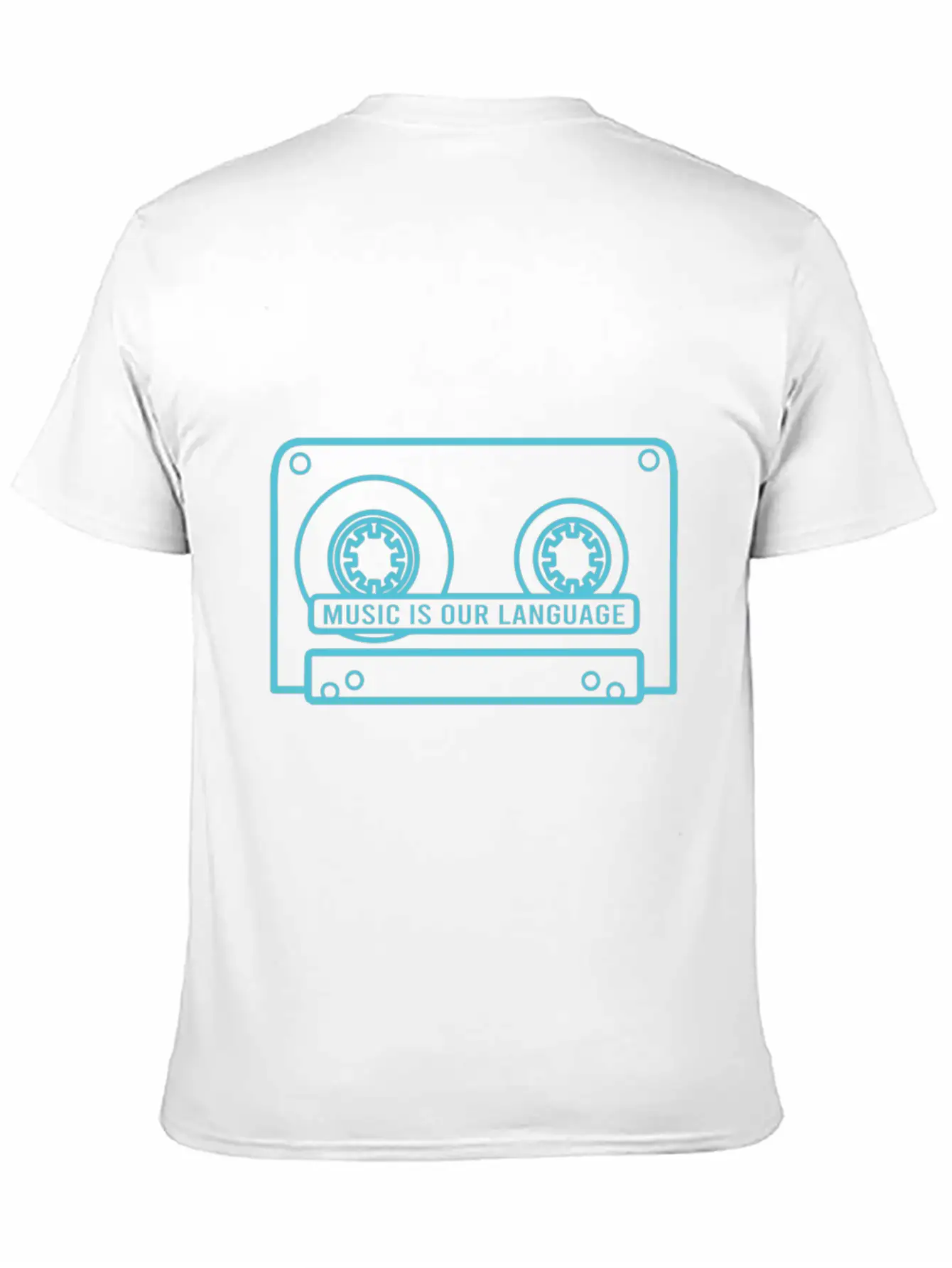 Music Is Our Language - Music Lover Casual Graphic T-Shirt – Simple And Comfortable Daily Wear