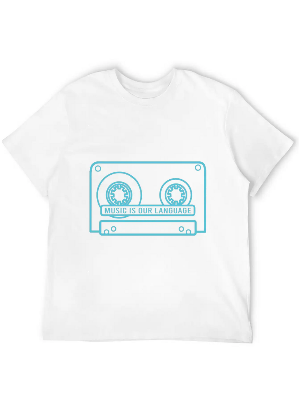 Music Is Our Language - Music Lover Casual Graphic T-Shirt – Simple And Comfortable Daily Wear