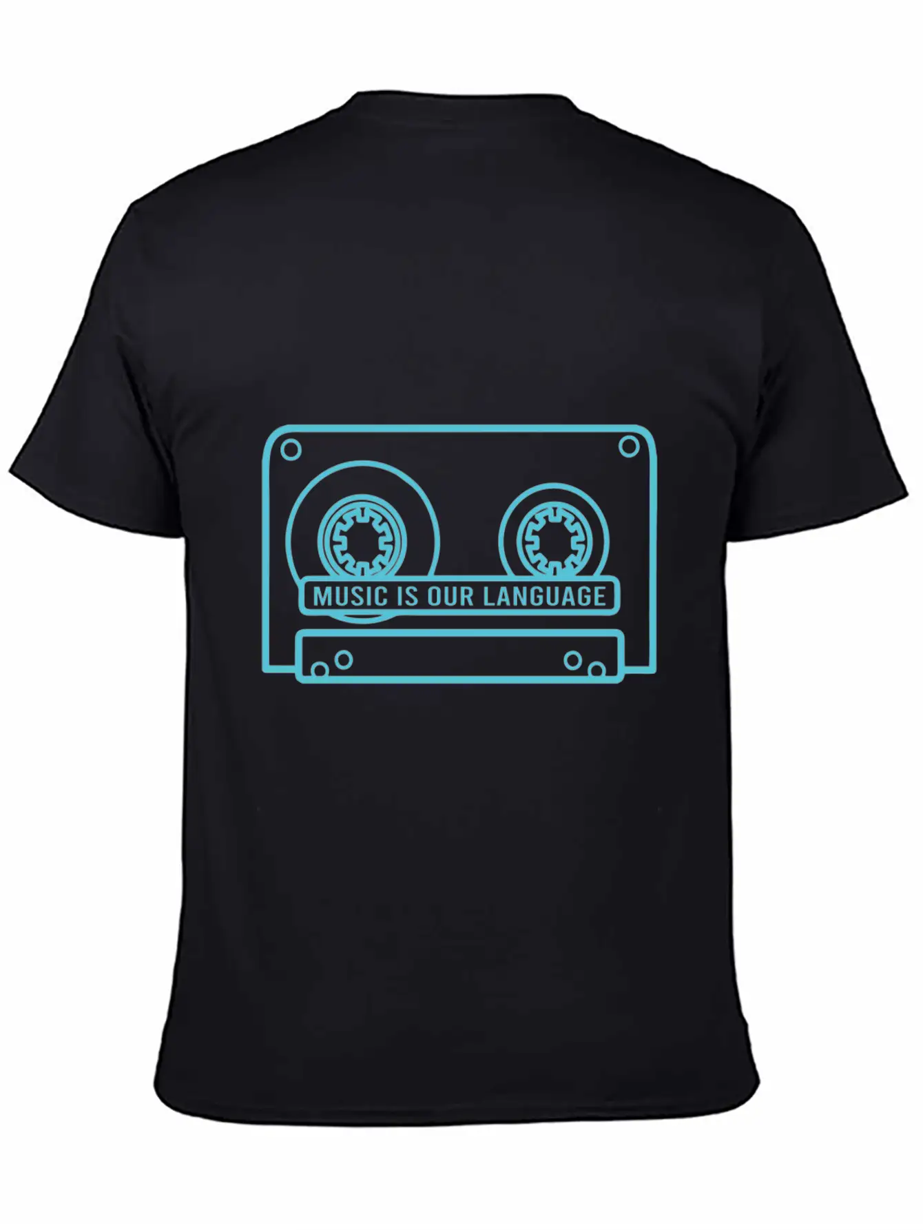 Music Is Our Language - Music Lover Casual Graphic T-Shirt – Simple And Comfortable Daily Wear
