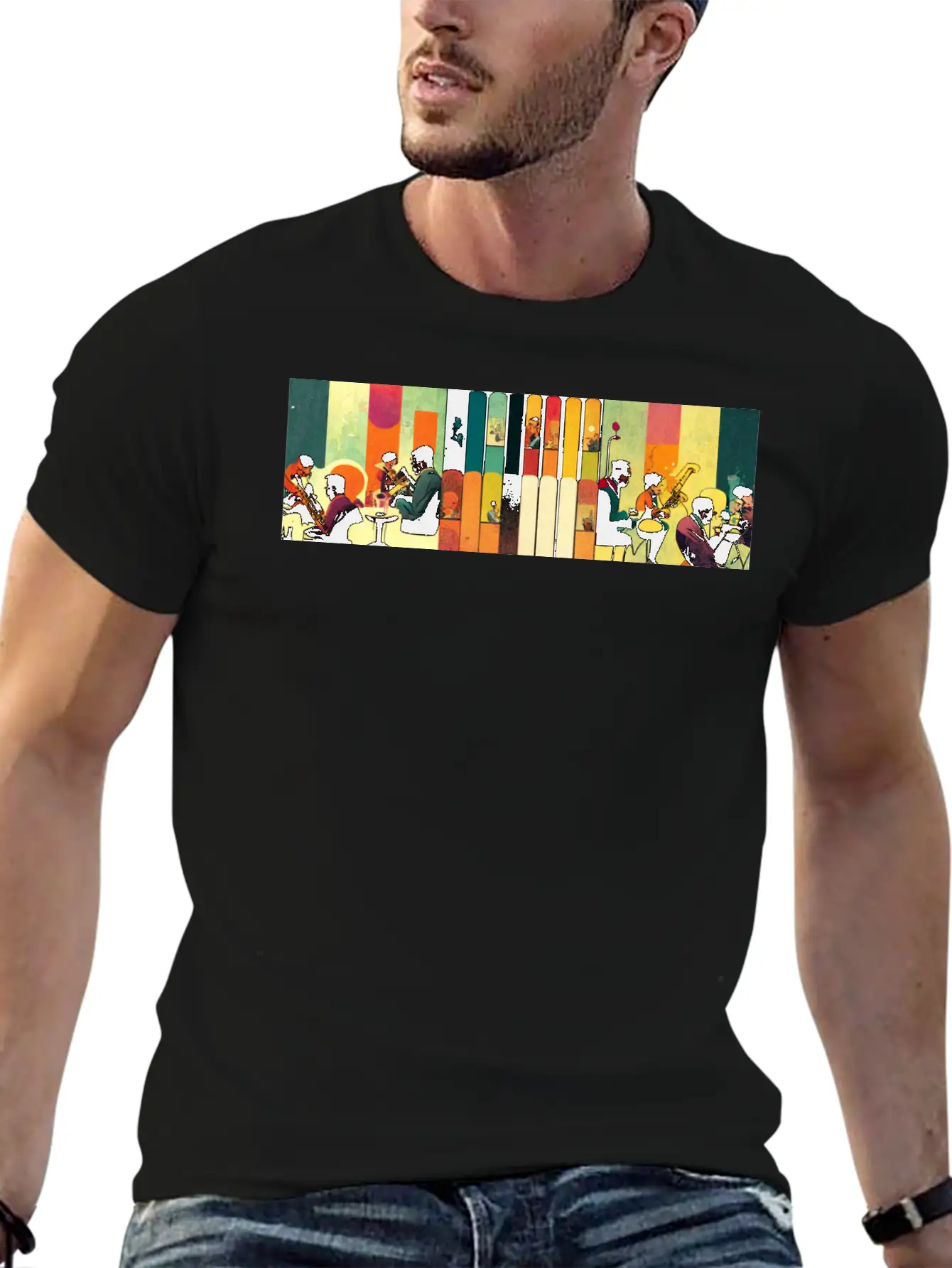 Music, Jazz & Ink Essential Cotton Tee For Daily Outfits – Unisex Style
