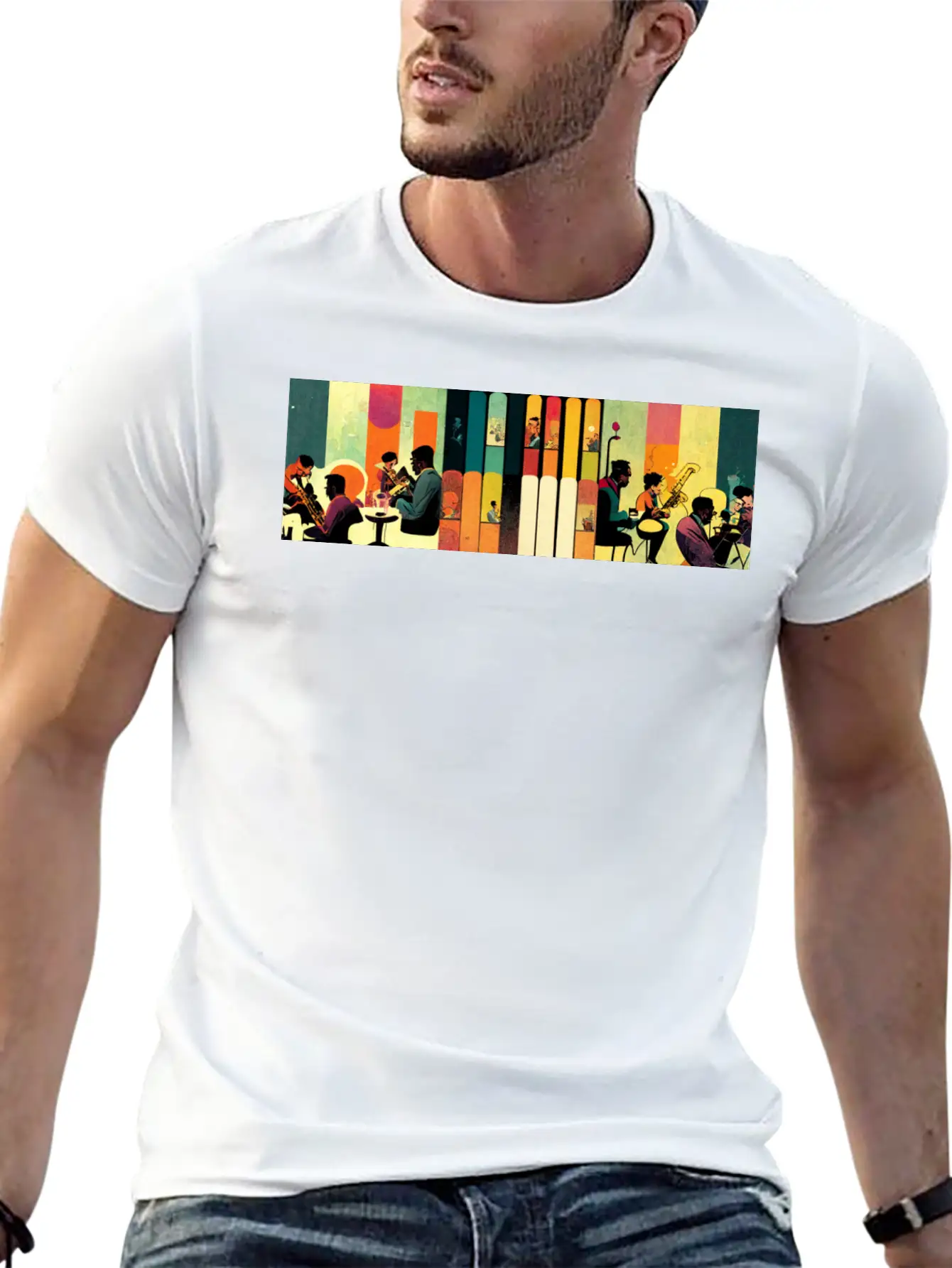 Music, Jazz & Ink Essential Cotton Tee For Daily Outfits – Unisex Style