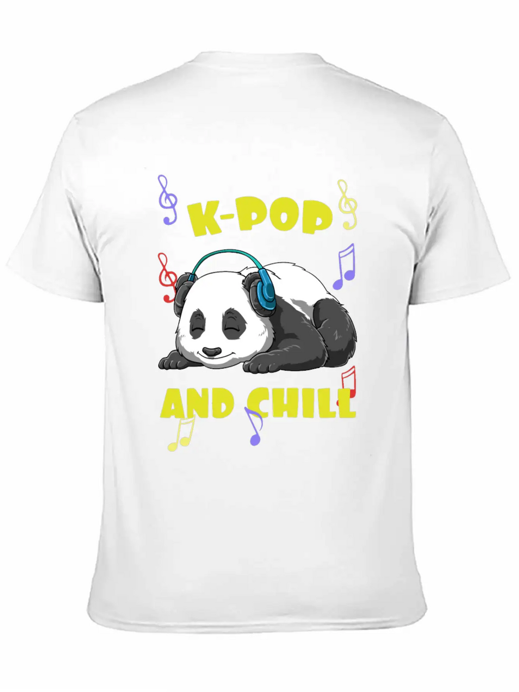 Music K-Pop Panda Unisex Casual T-Shirt – Clean Design For Daily Comfort