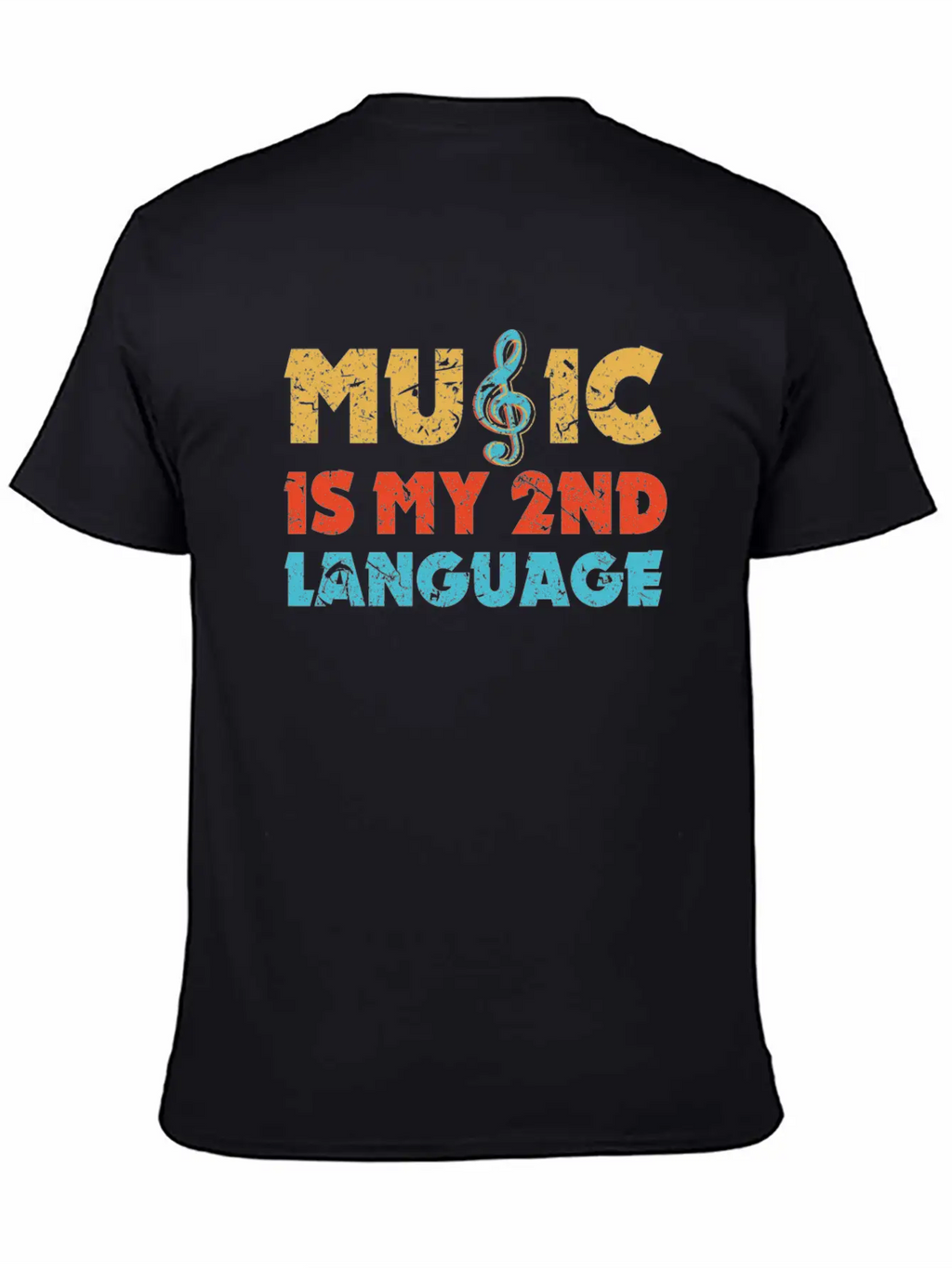 Music Language Unisex Short Sleeve Soft Cotton T-Shirt – Casual Everyday Wear