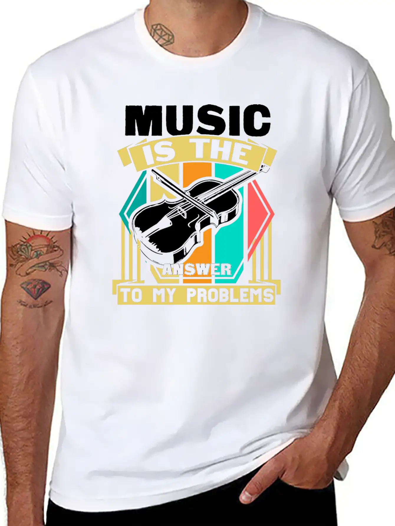Music Life Stylish Everyday T-Shirt – Unisex Basic Cotton Tee