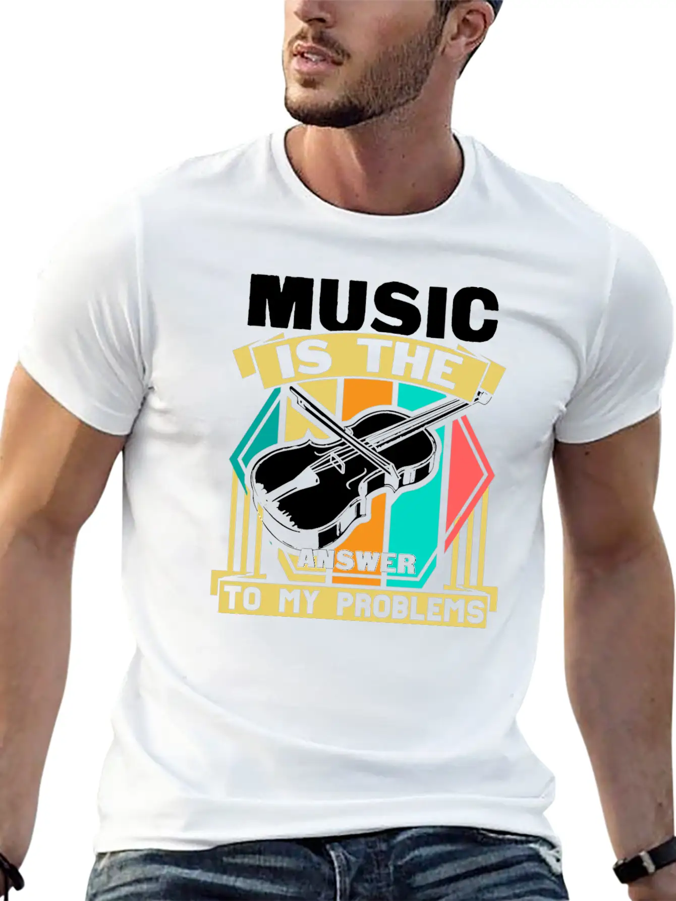 Music Life Stylish Everyday T-Shirt – Unisex Basic Cotton Tee