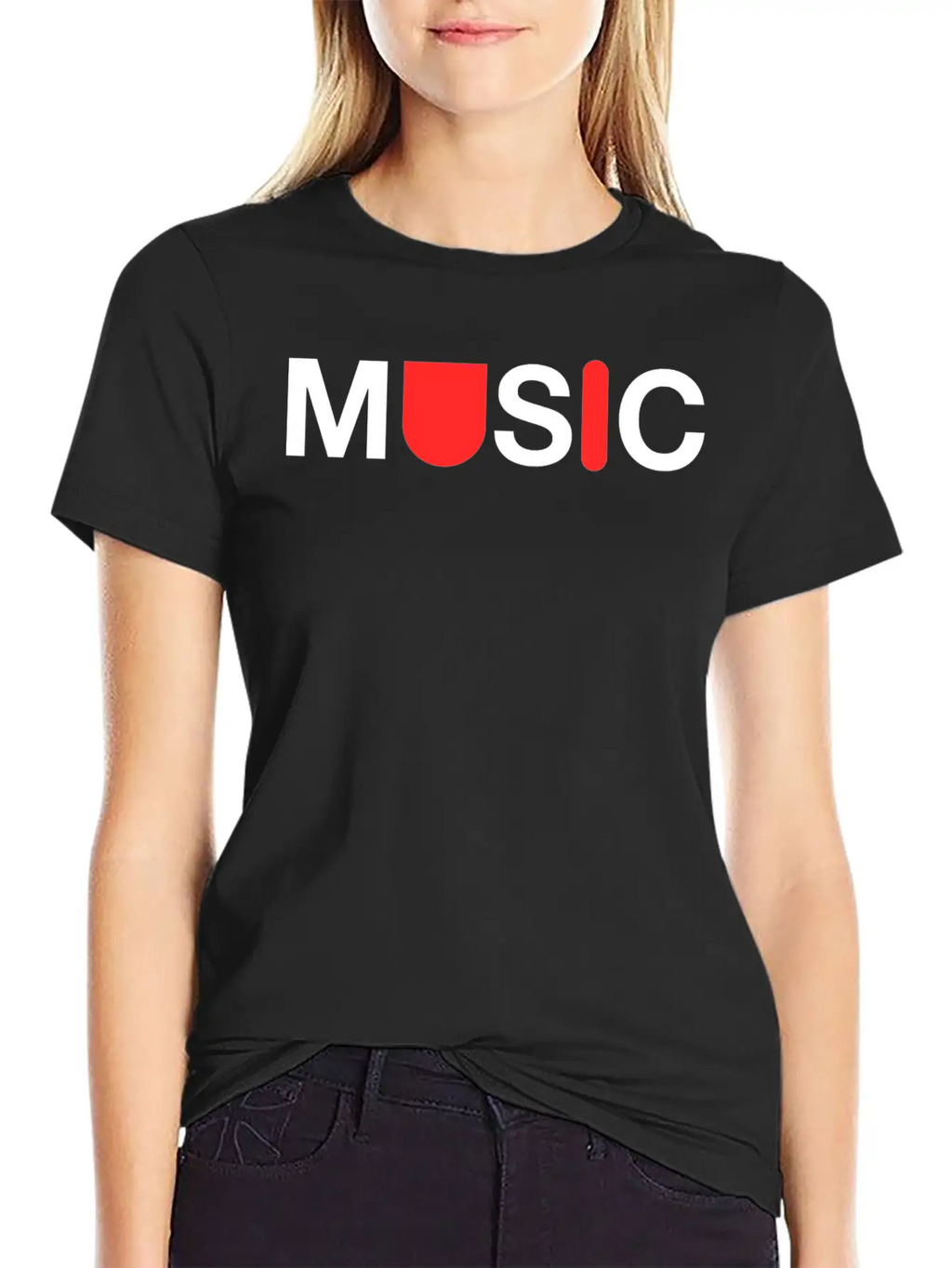 Music Logo Essential Cotton Tee For Daily Outfits – Unisex Style