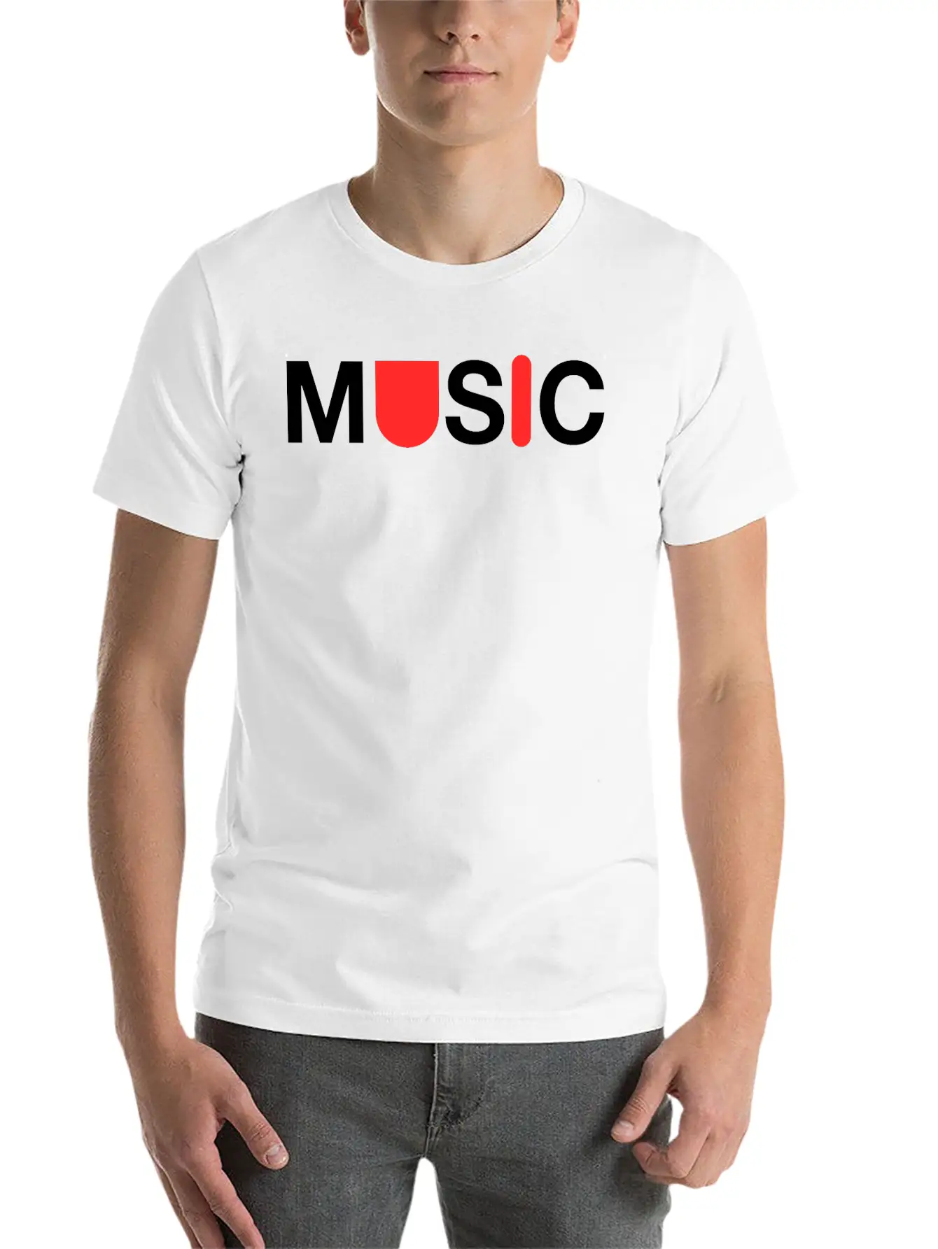 Music Logo Essential Cotton Tee For Daily Outfits – Unisex Style