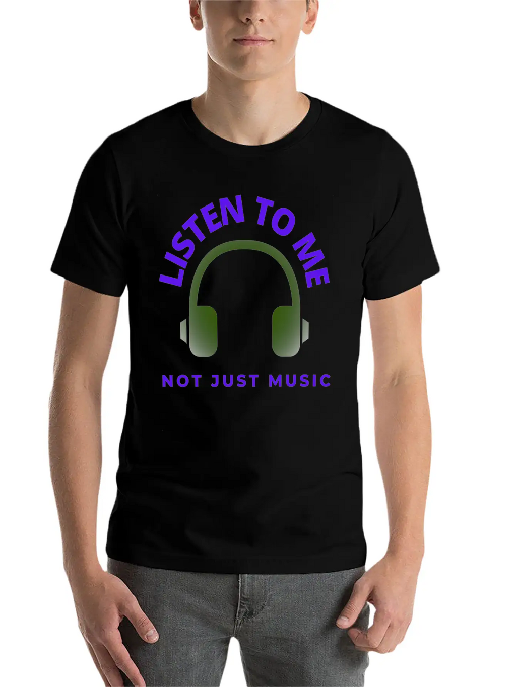 Music Logo Unisex Casual T-Shirt – Clean Design For Daily Comfort