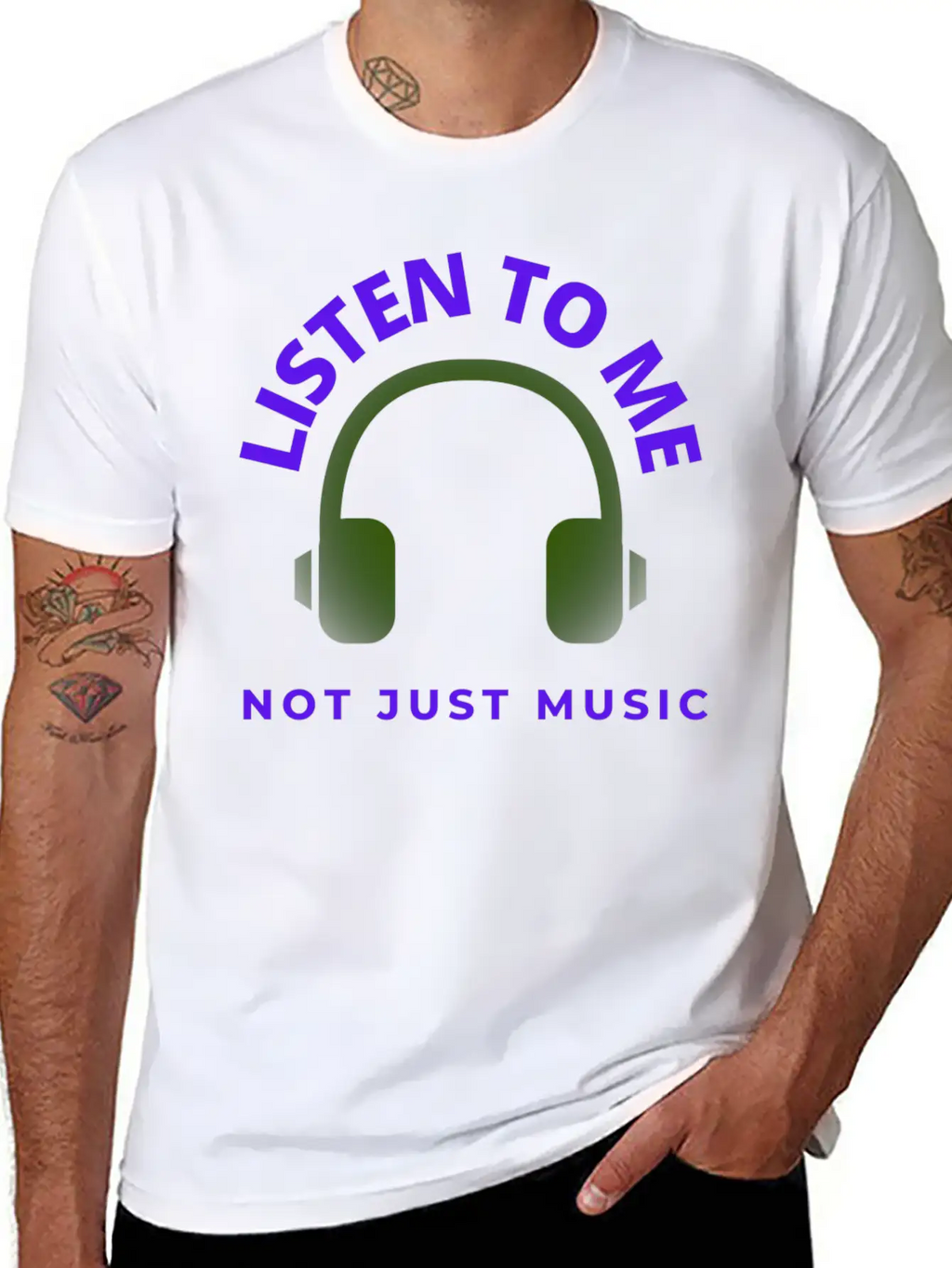 Music Logo Unisex Casual T-Shirt – Clean Design For Daily Comfort