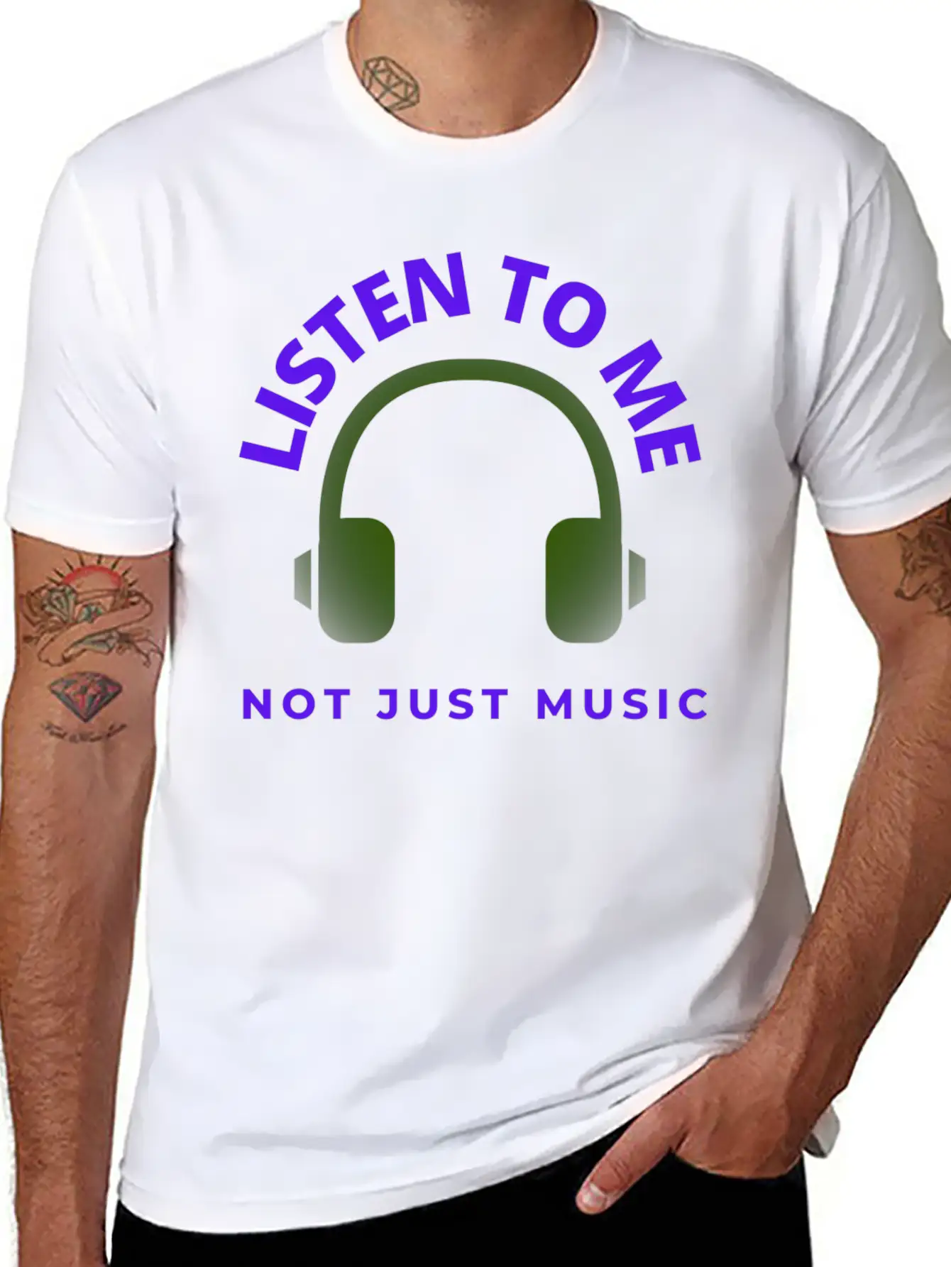 Music Logo Unisex Casual T-Shirt – Clean Design For Daily Comfort