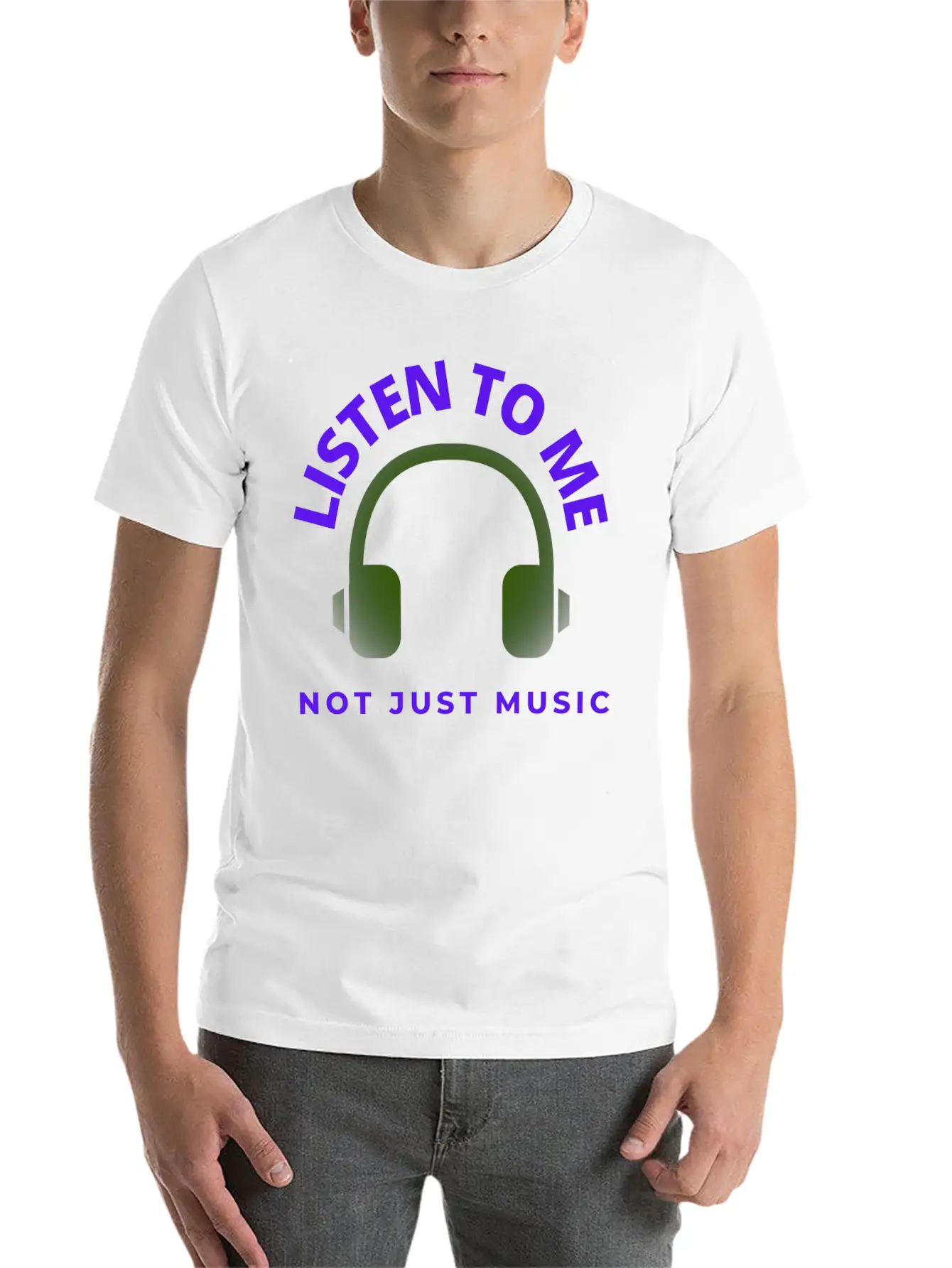 Music Logo Unisex Casual T-Shirt – Clean Design For Daily Comfort