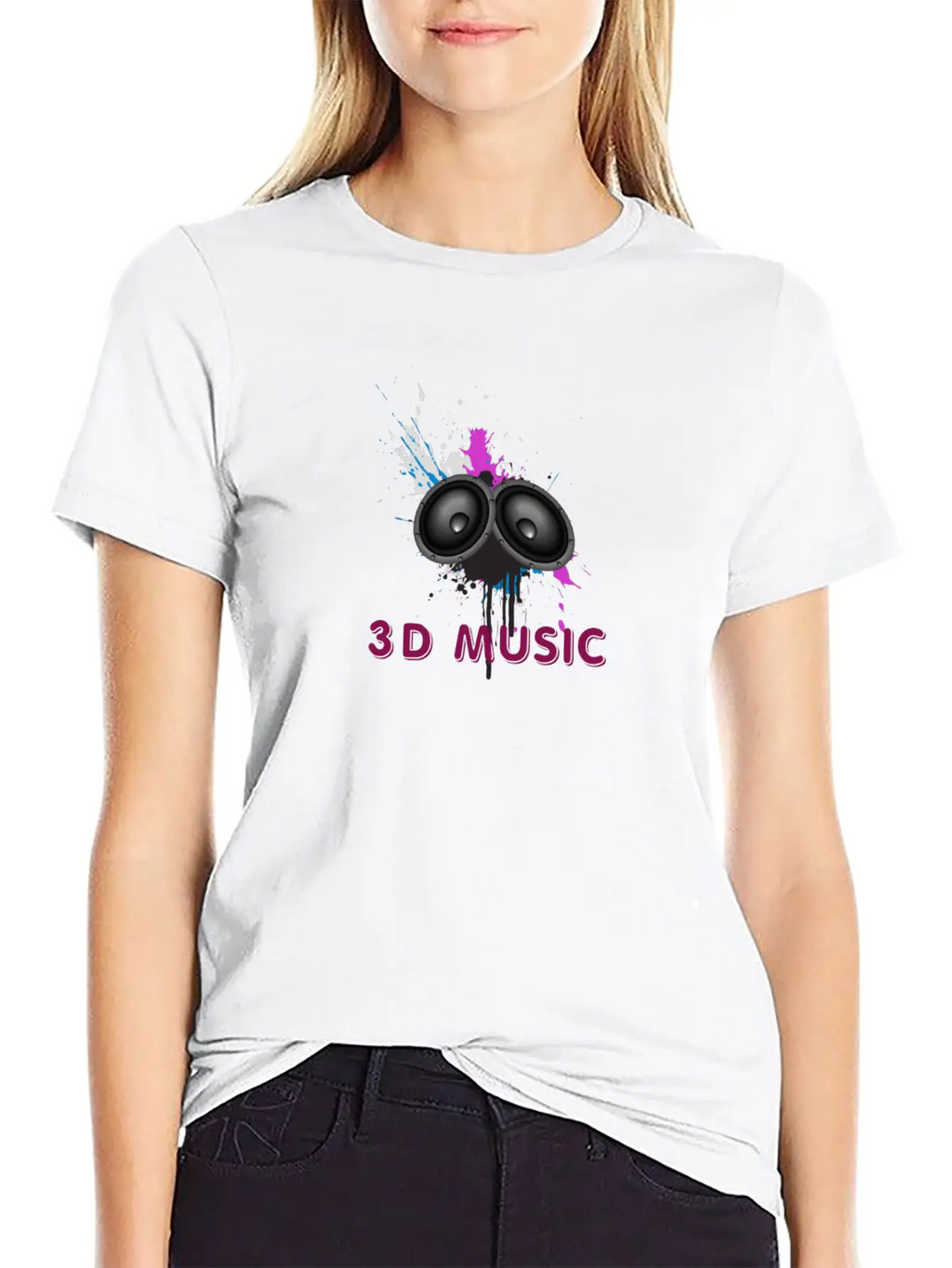 Music Logo Unisex Short Sleeve Soft Cotton T-Shirt – Casual Everyday Wear