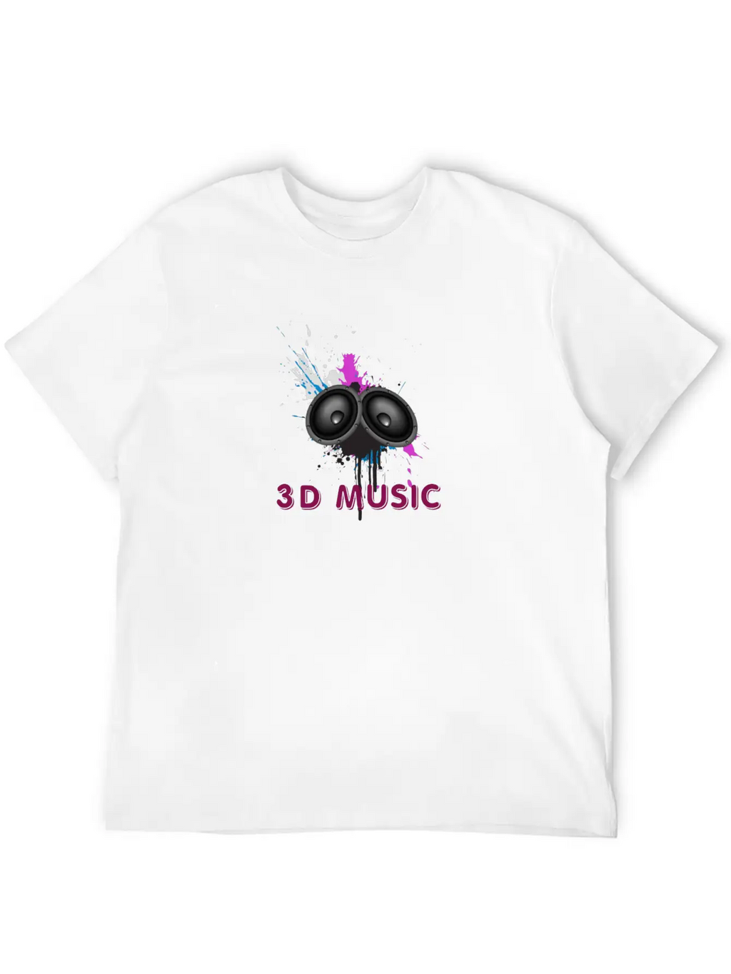 Music Logo Unisex Short Sleeve Soft Cotton T-Shirt – Casual Everyday Wear