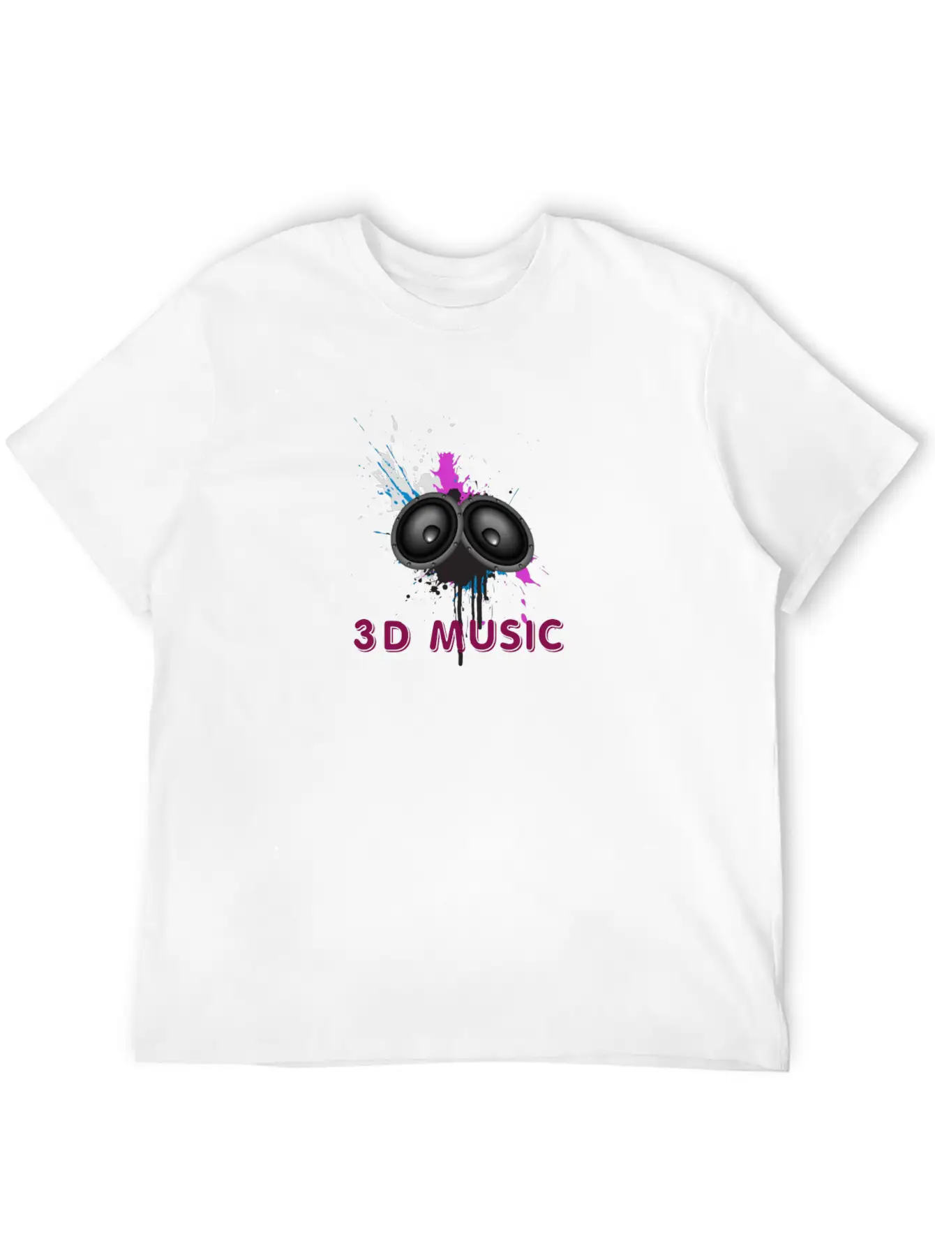 Music Logo Unisex Short Sleeve Soft Cotton T-Shirt – Casual Everyday Wear