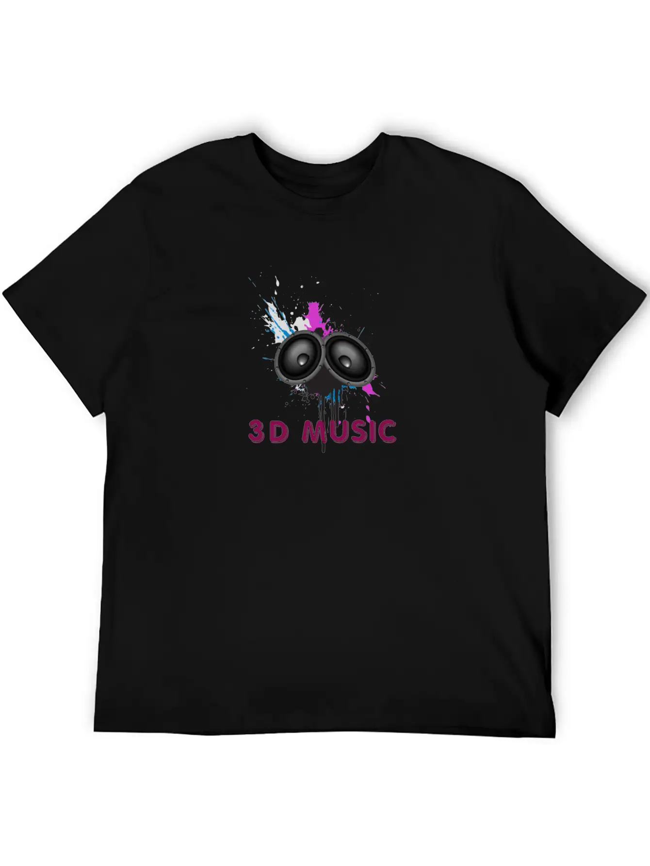 Music Logo Unisex Short Sleeve Soft Cotton T-Shirt – Casual Everyday Wear