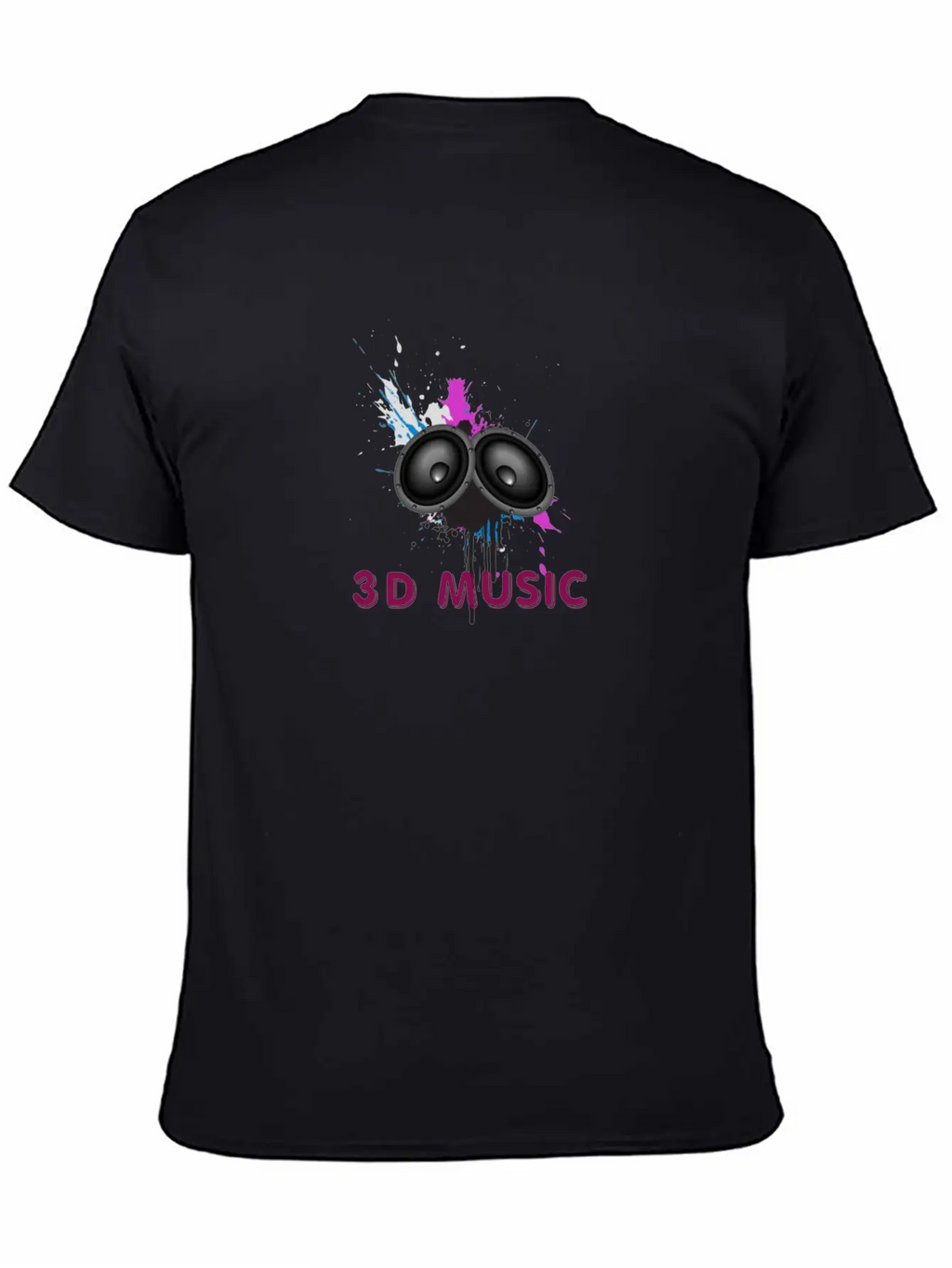 Music Logo Unisex Short Sleeve Soft Cotton T-Shirt – Casual Everyday Wear