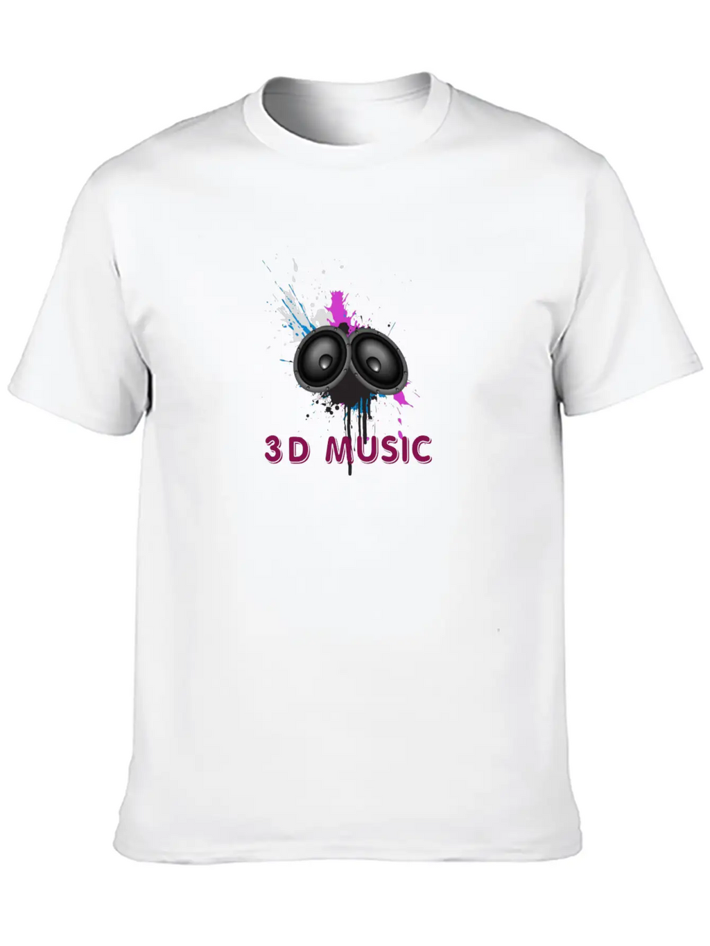 Music Logo Unisex Short Sleeve Soft Cotton T-Shirt – Casual Everyday Wear