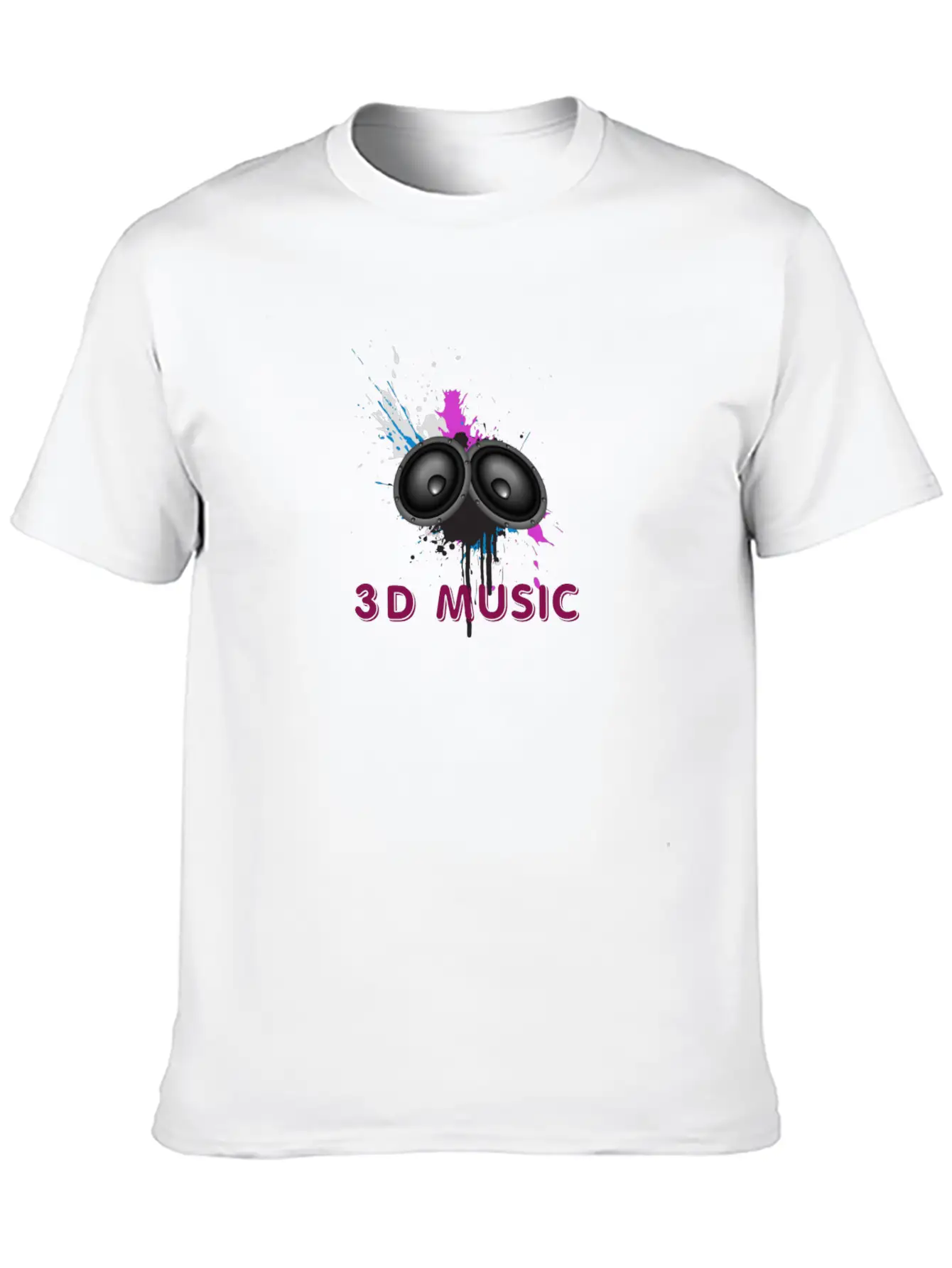 Music Logo Unisex Short Sleeve Soft Cotton T-Shirt – Casual Everyday Wear