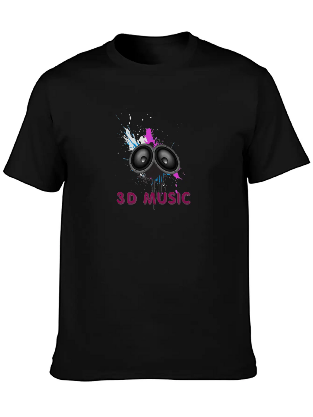 Music Logo Unisex Short Sleeve Soft Cotton T-Shirt – Casual Everyday Wear