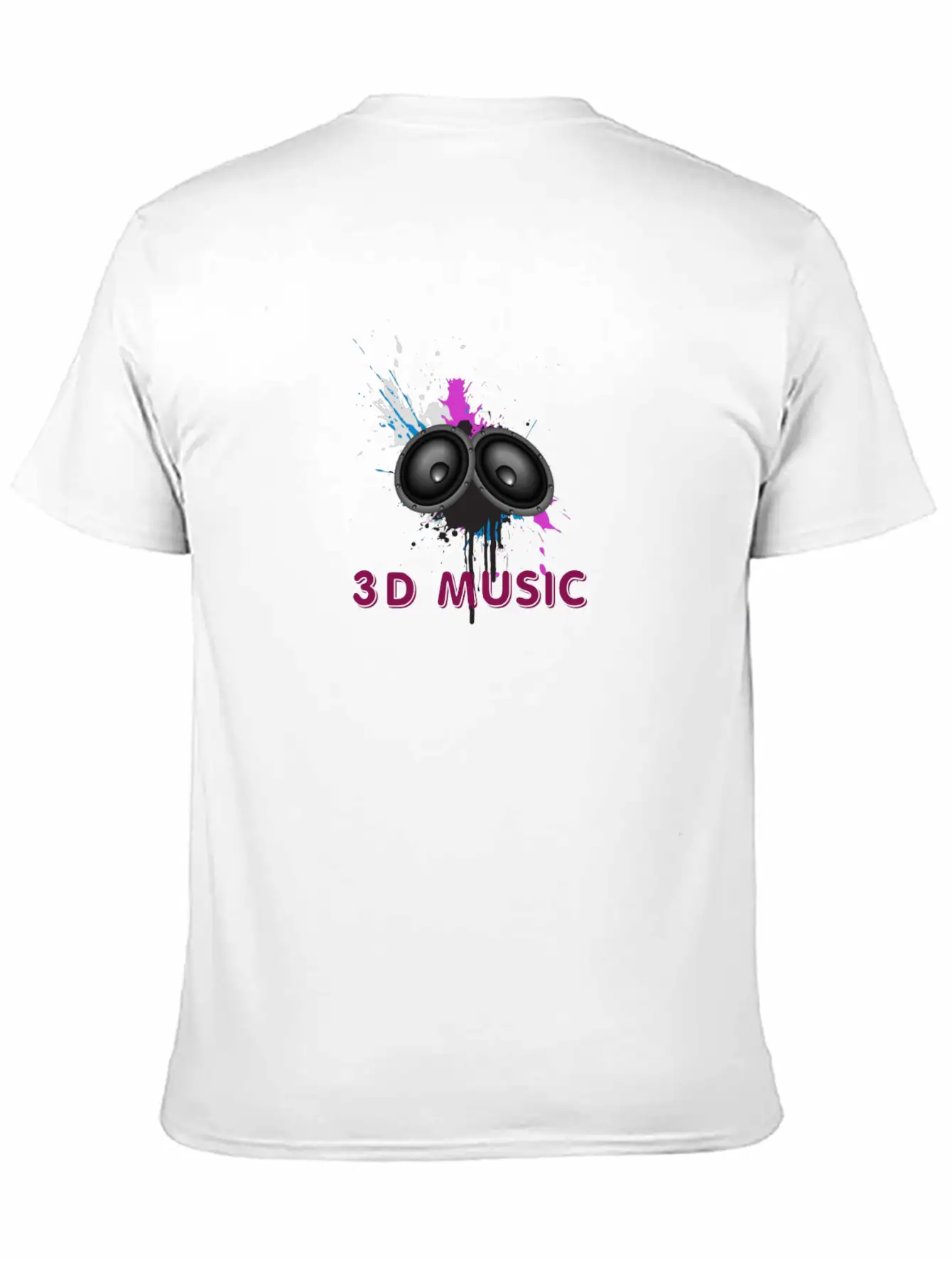 Music Logo Unisex Short Sleeve Soft Cotton T-Shirt – Casual Everyday Wear