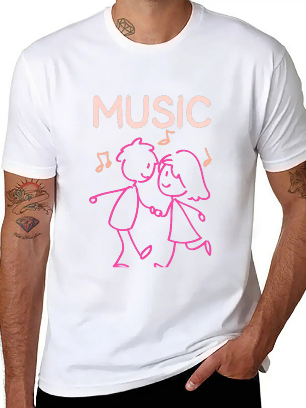 Music Lovers Unisex Casual T-Shirt – Clean Design For Daily Comfort