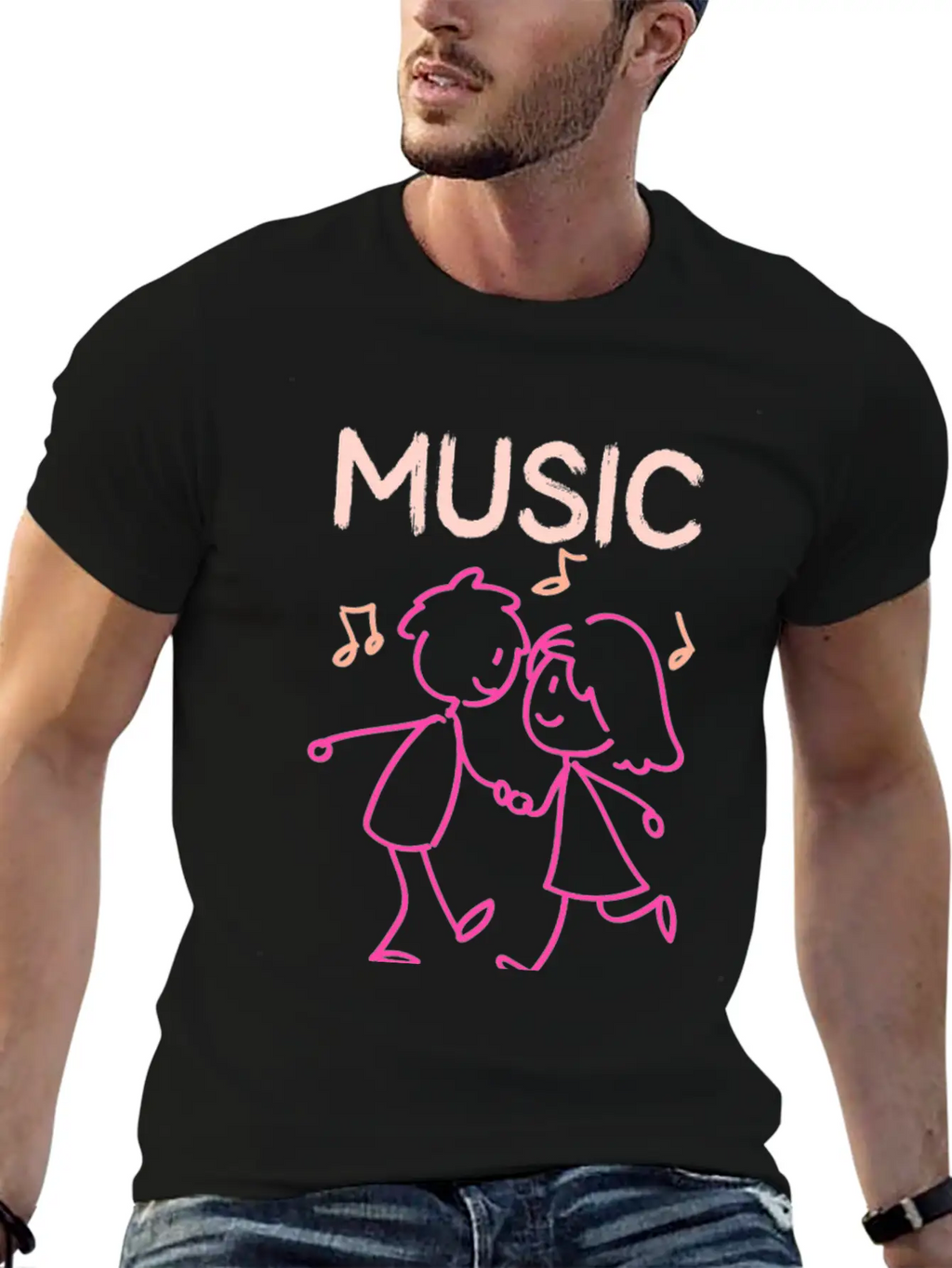 Music Lovers Unisex Casual T-Shirt – Clean Design For Daily Comfort