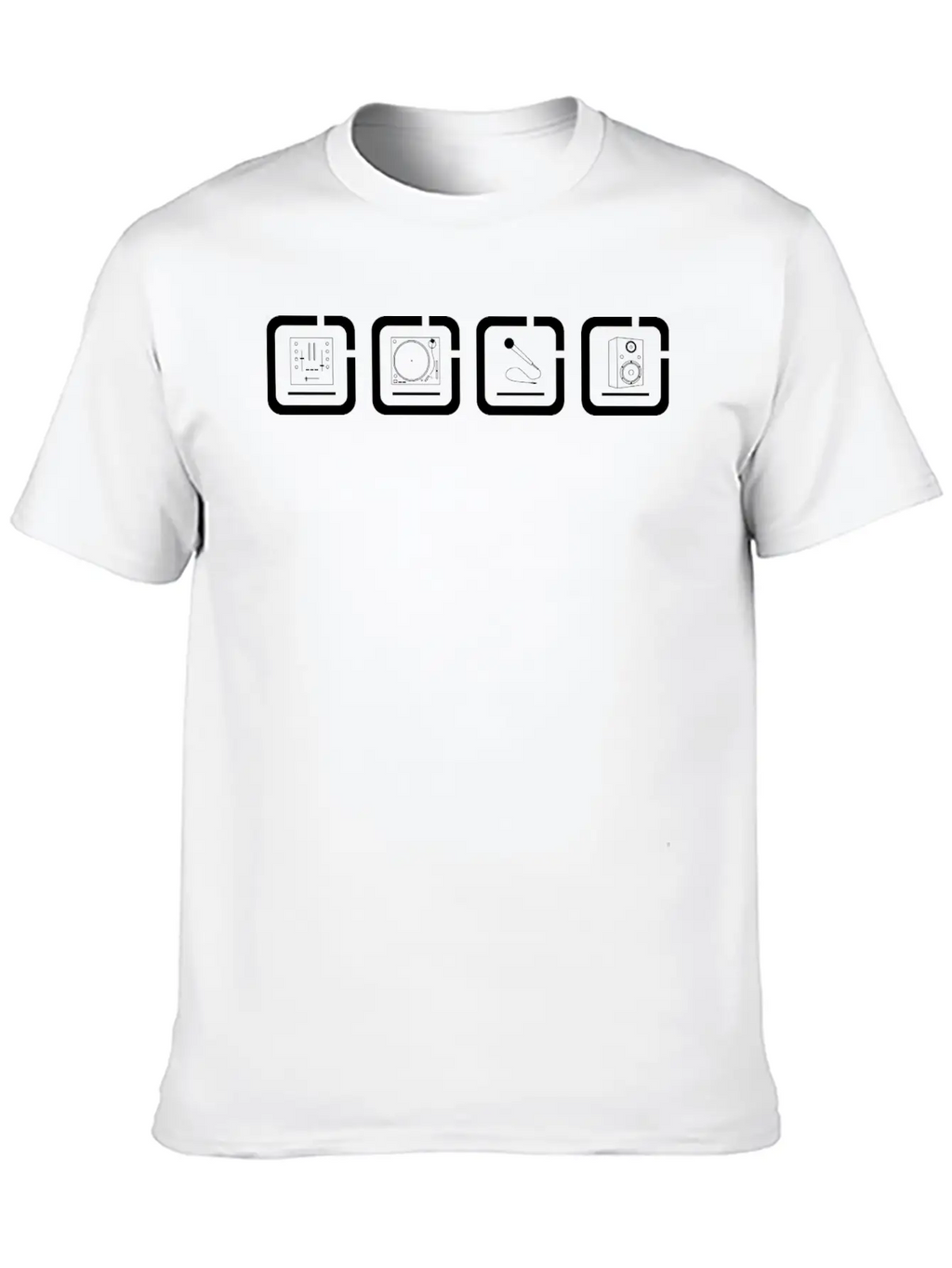 Music Mix Equipment Breathable Soft Cotton T-Shirt – Timeless Casual Look