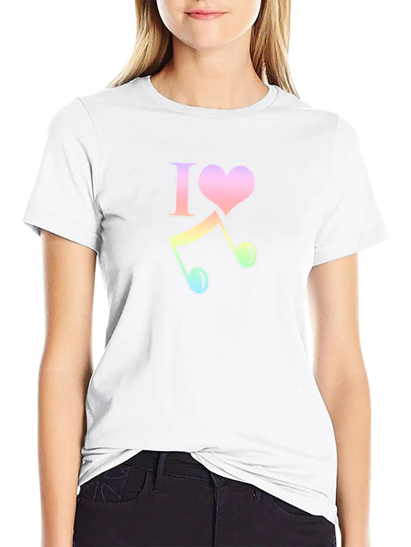 Music Musician Musical Notes Clef Gift Stylish Everyday T-Shirt – Unisex Basic Cotton Tee