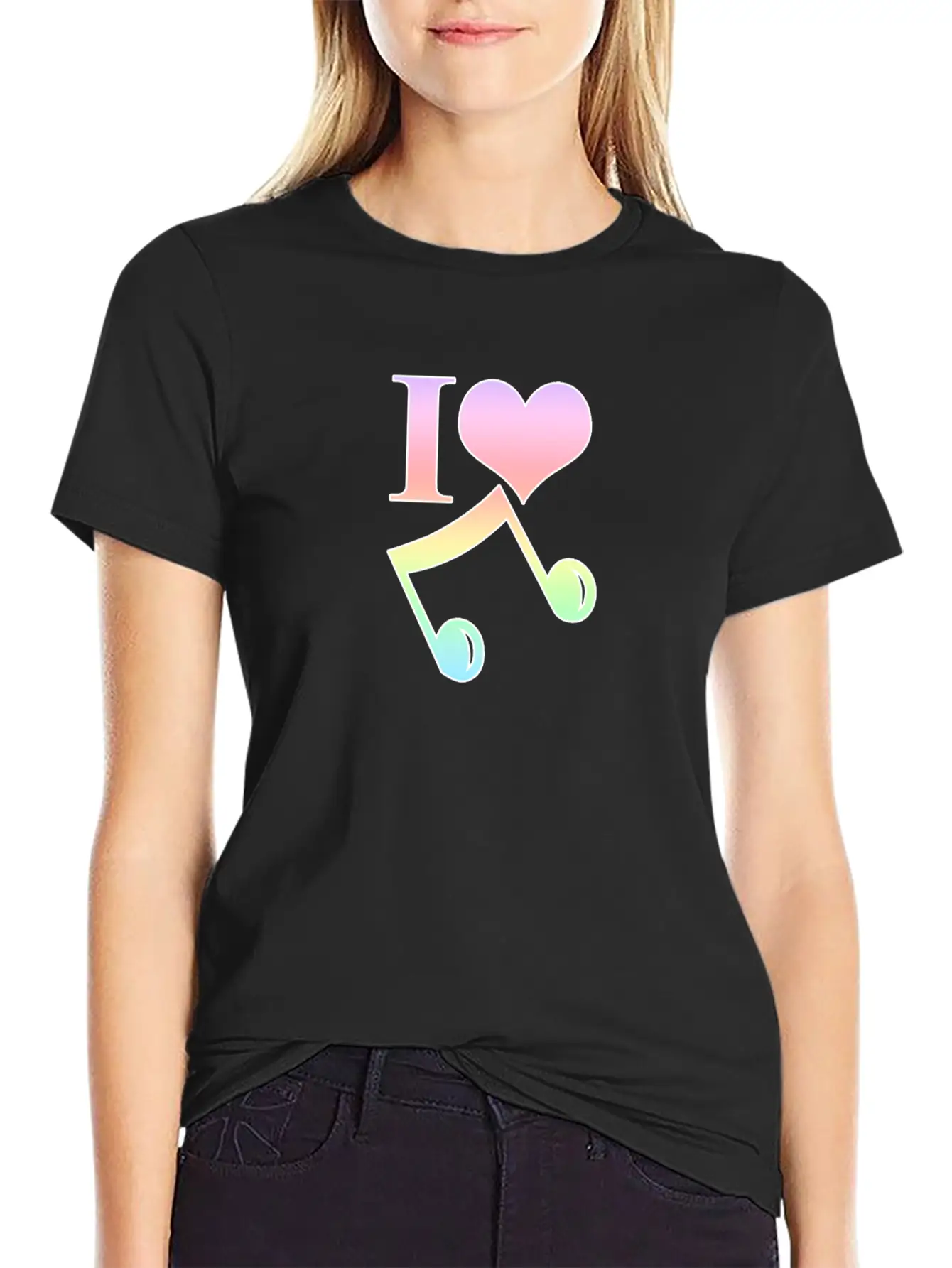 Music Musician Musical Notes Clef Gift Stylish Everyday T-Shirt – Unisex Basic Cotton Tee